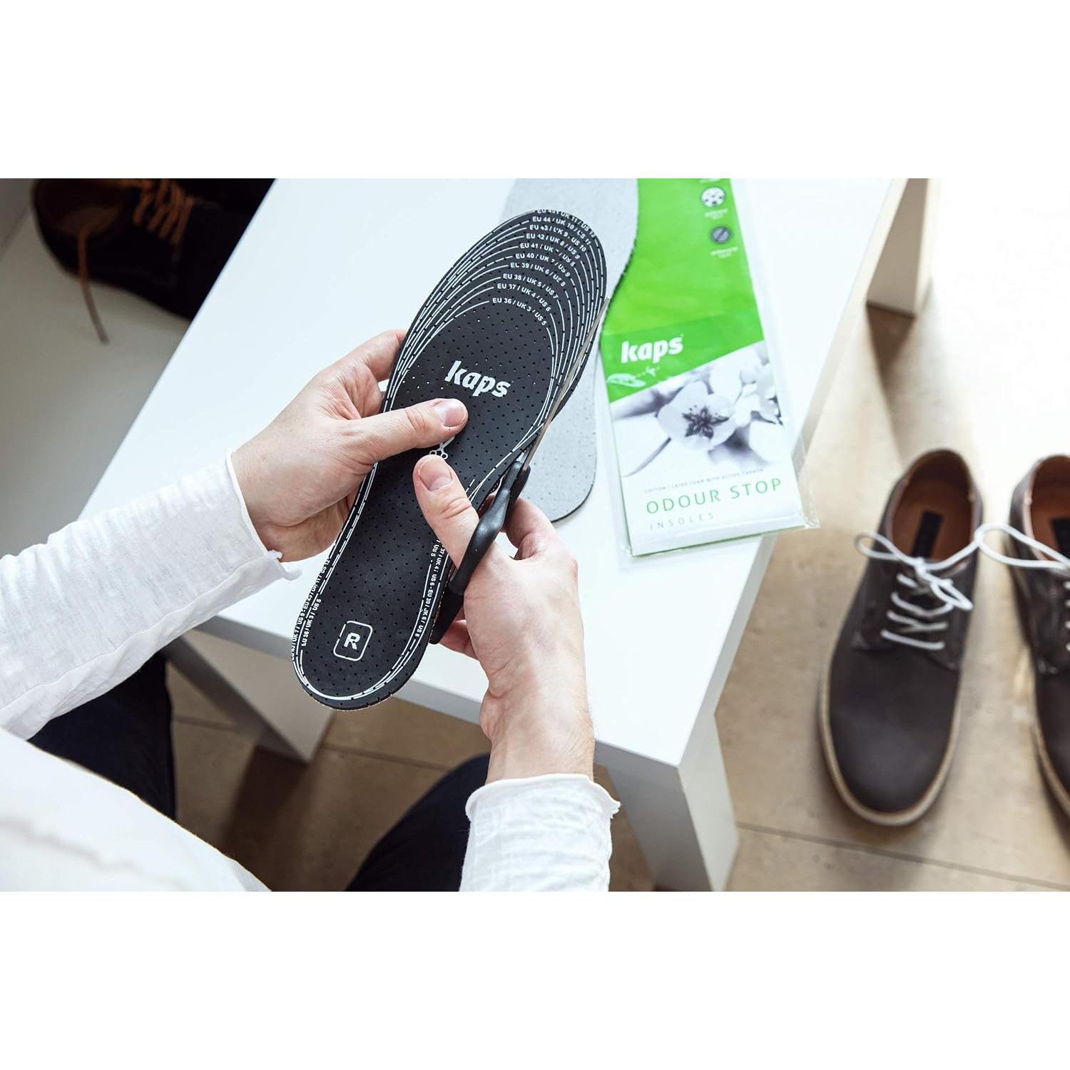 Paquete de 6 pares de plantillas Kaps Odour Stop 30 cm