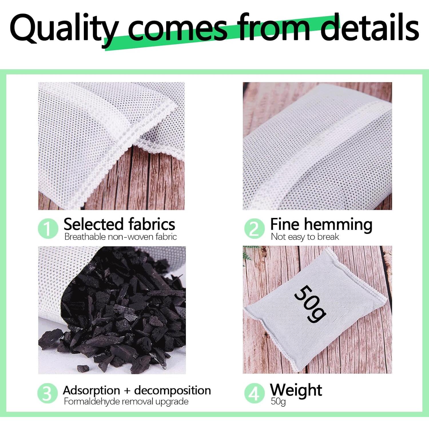 Paquete de 10 desodorantes de carbón activado KaiCarnte 50g