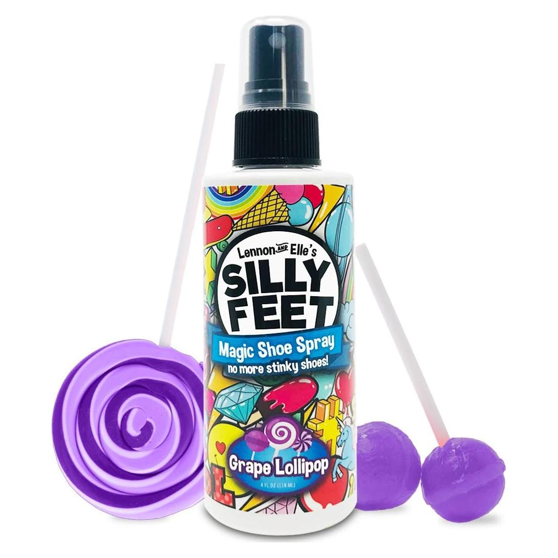 Spray Desodorante para Pies y Zapatos Silly Feet 136g Uva