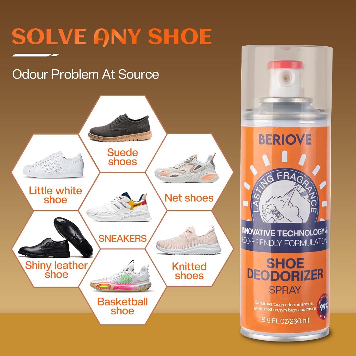 Spray Desodorante para Zapatos BERlOVE 30 ml Eliminador Olores