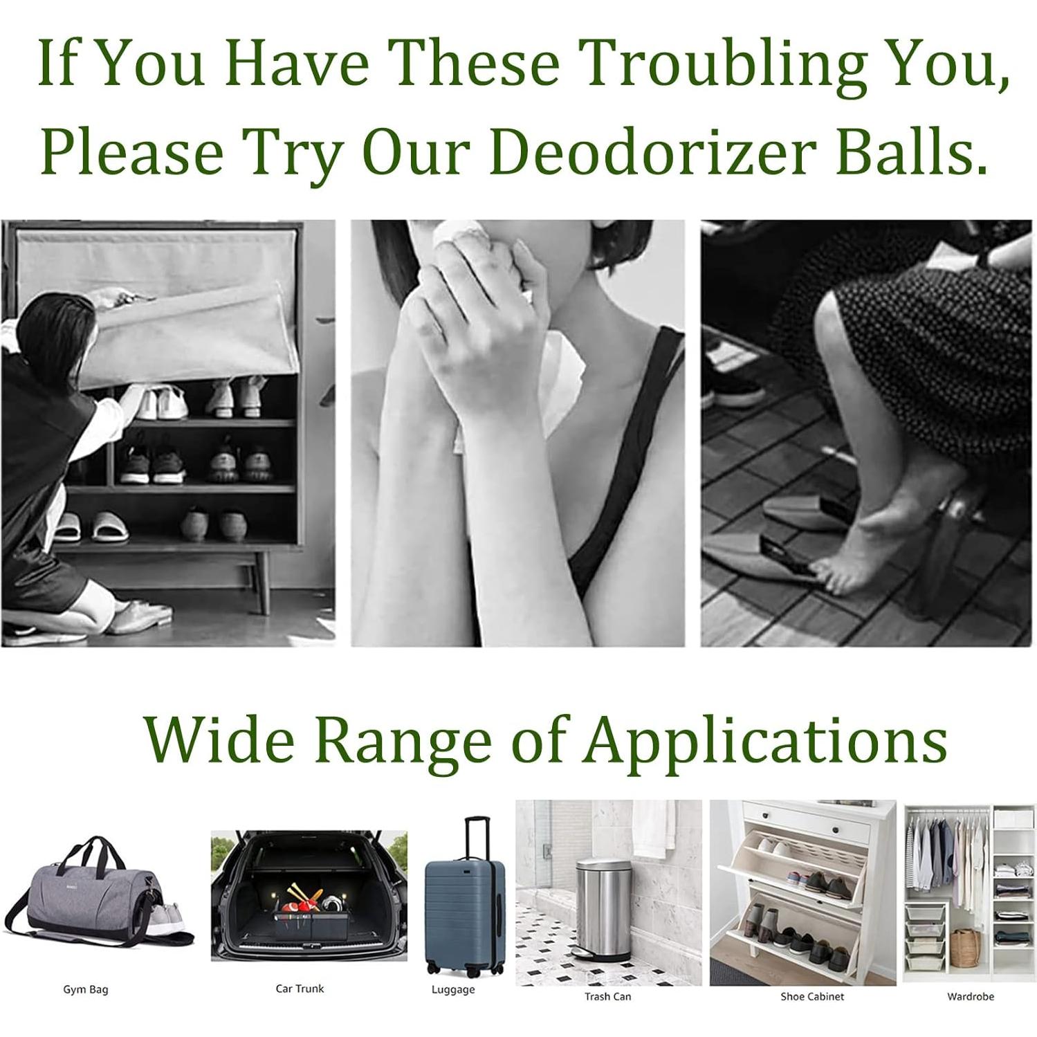 Bolas Desodorantes UpTuoLi 8 Pcs Aroma Té Verde 4 cm