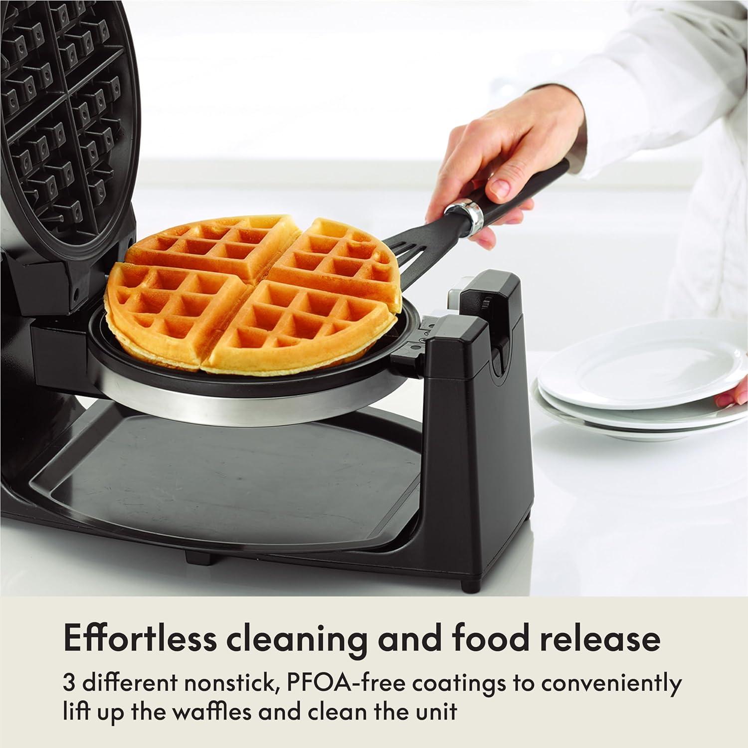 Máquina de Waffles BELLA Rotativa Acero Inoxidable 9 Niveles
