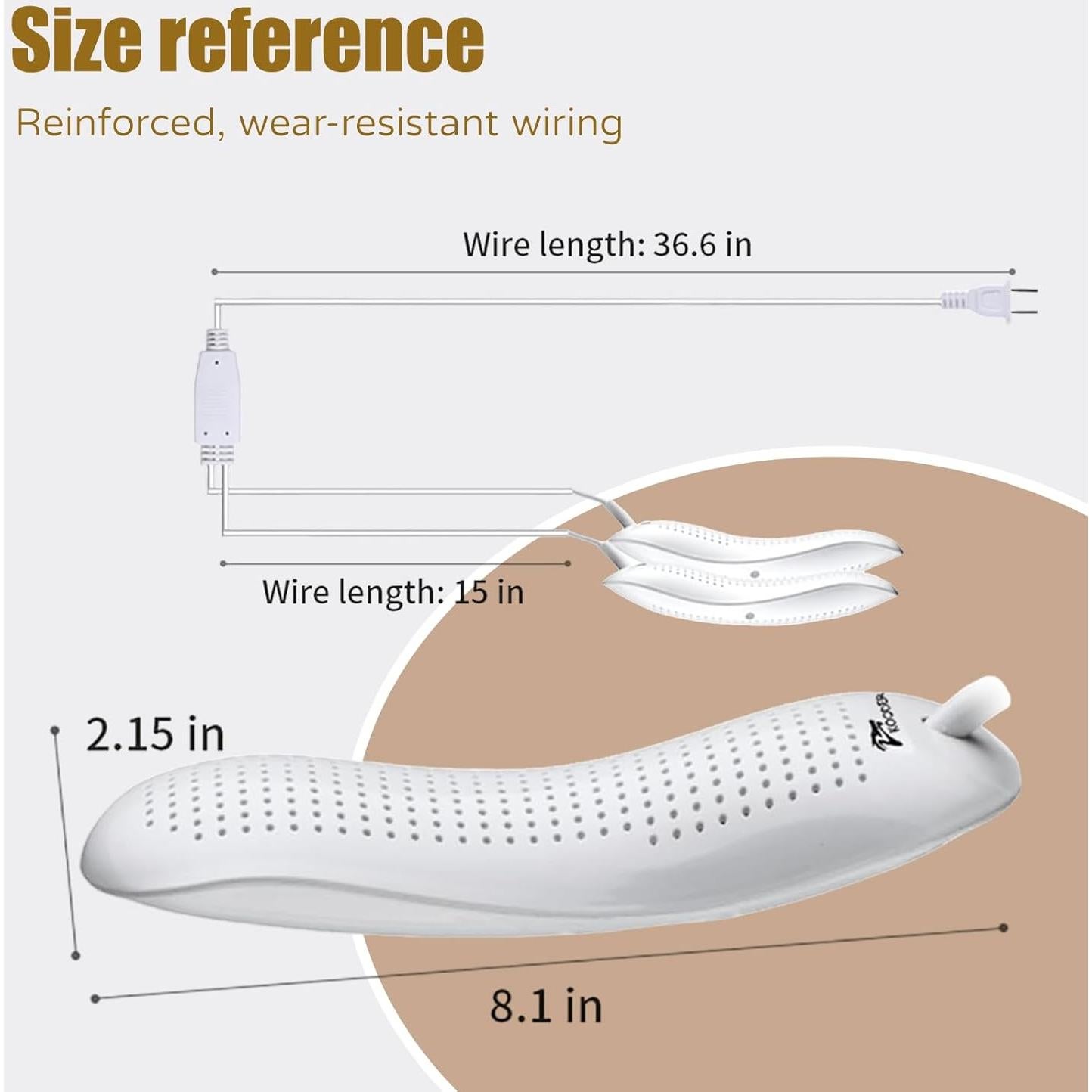 Secador de Zapatos KOODER HXQ-02 Blanco 0.28 kg