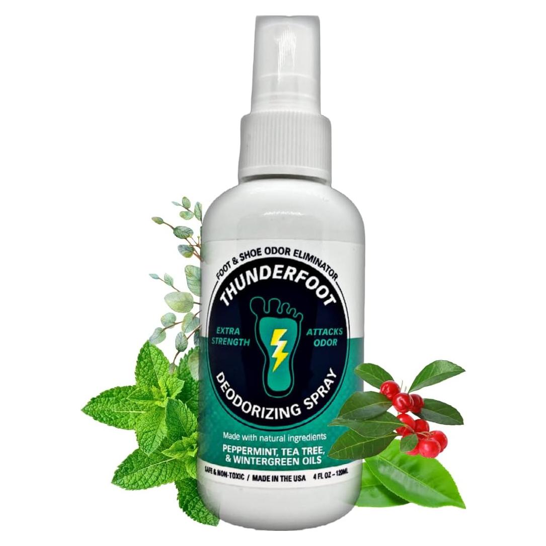 Spray desodorante natural Thunderfoot 113ml menta para zapatos