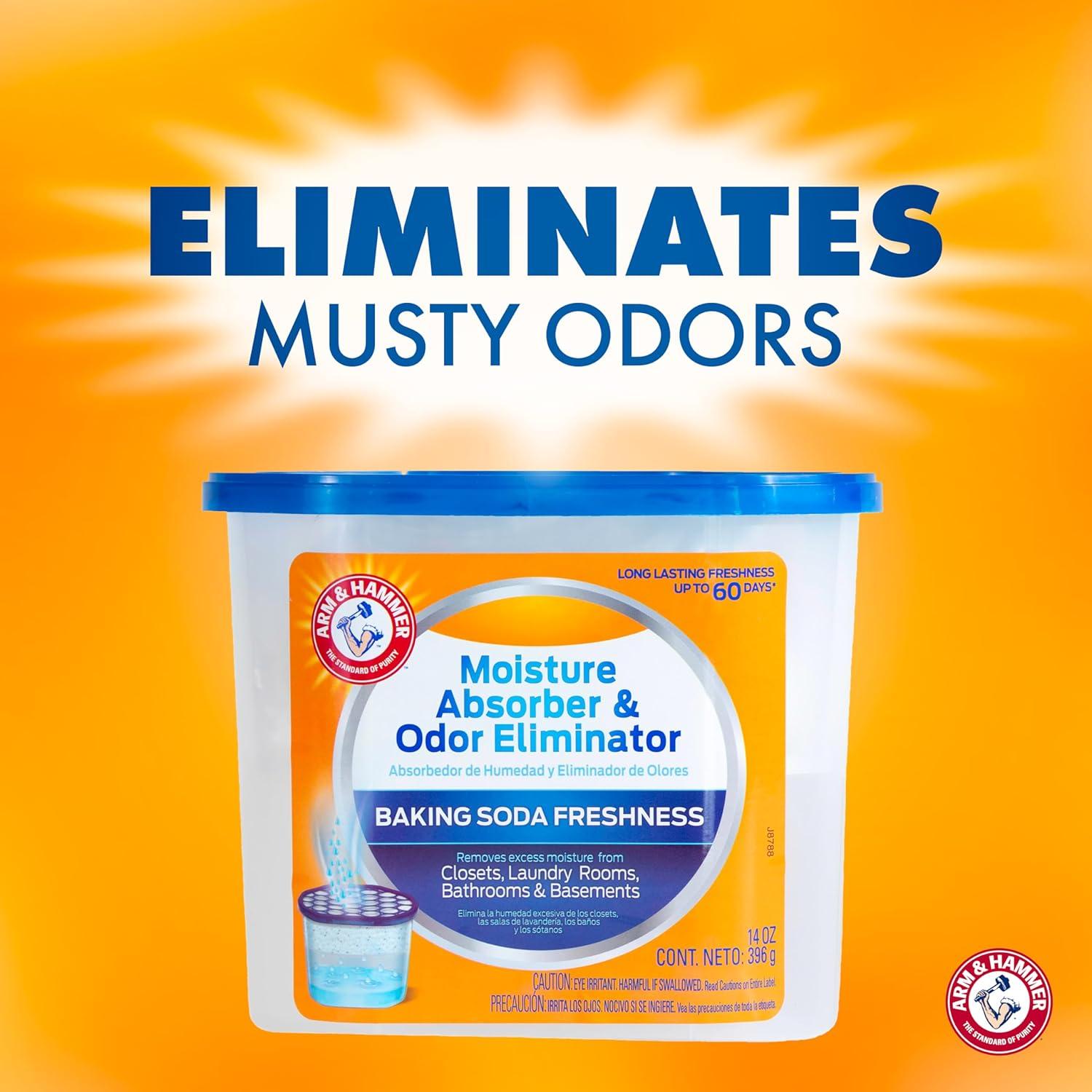 Arm & Hammer Absorbente de Humedad 3 Tubos 396 g Sin Fragancia