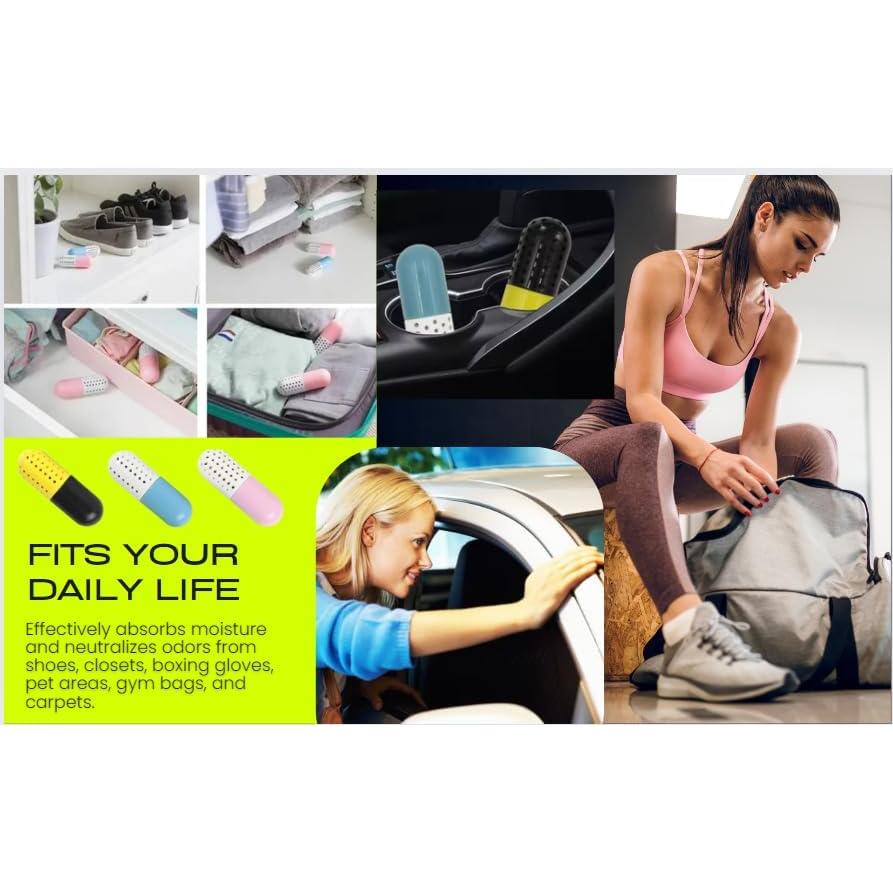 6 Pastillas Desodorantes para Zapatos Odor Shield - Absorbentes
