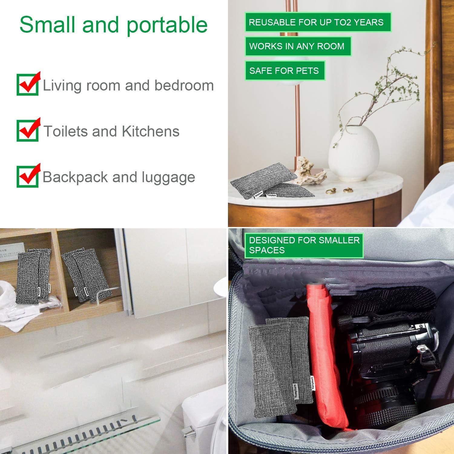 Bolsas de Carbón Activado Yumybom 4 Pack Purificadoras