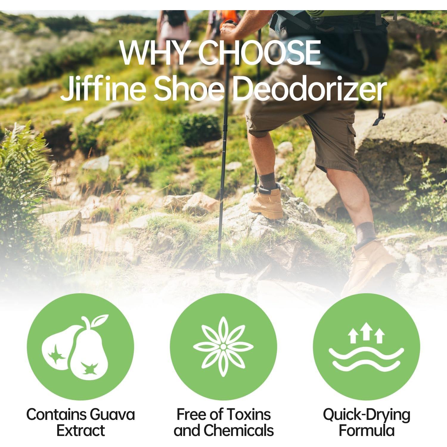 Spray Desodorante Natural Jiffine para Zapatos 85 ml