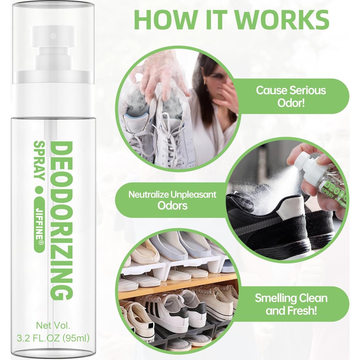 Spray Desodorante Natural Jiffine para Zapatos 85 ml