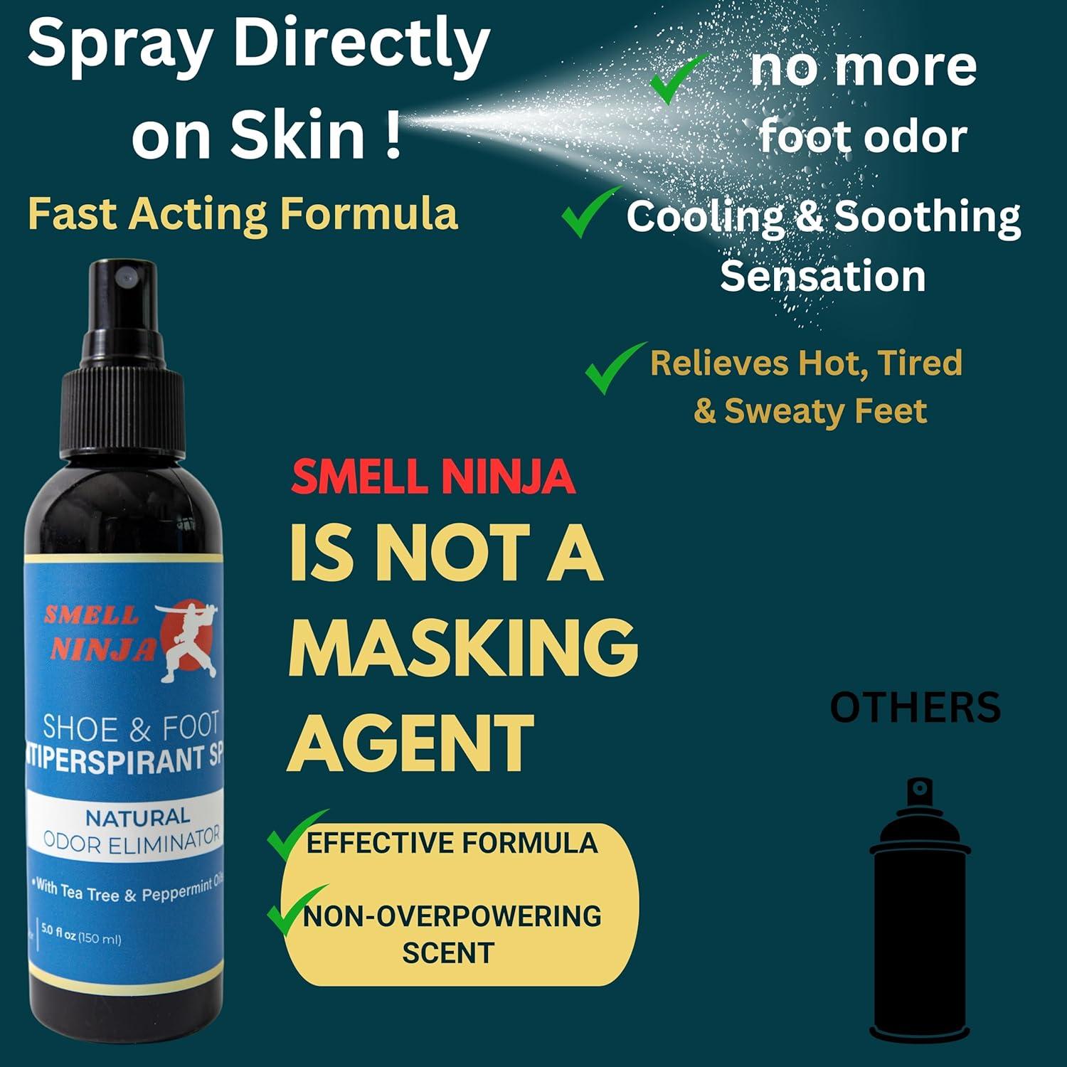 Desodorante Natural para Zapatos Smell Ninja Eucalipto 150ml