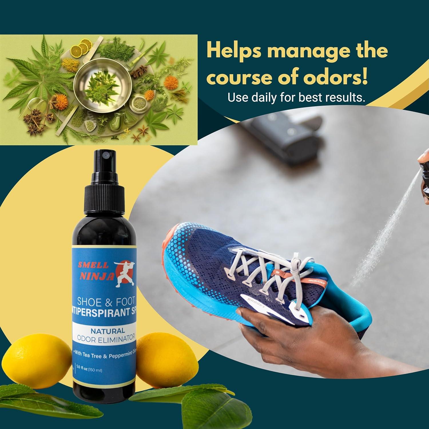 Desodorante Natural para Zapatos Smell Ninja Eucalipto 150ml