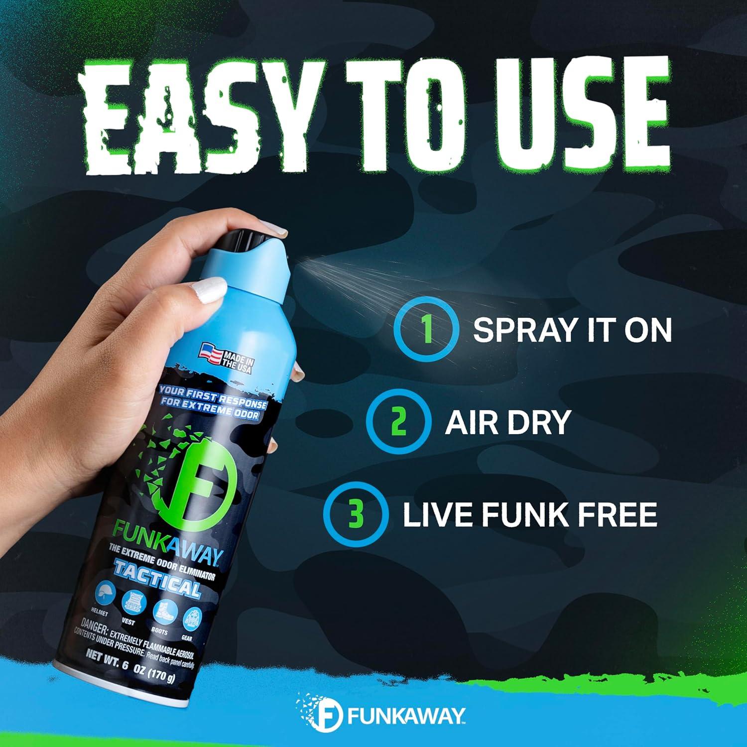 FunkAway Eliminador de Olores Grado Militar 170 g Spray