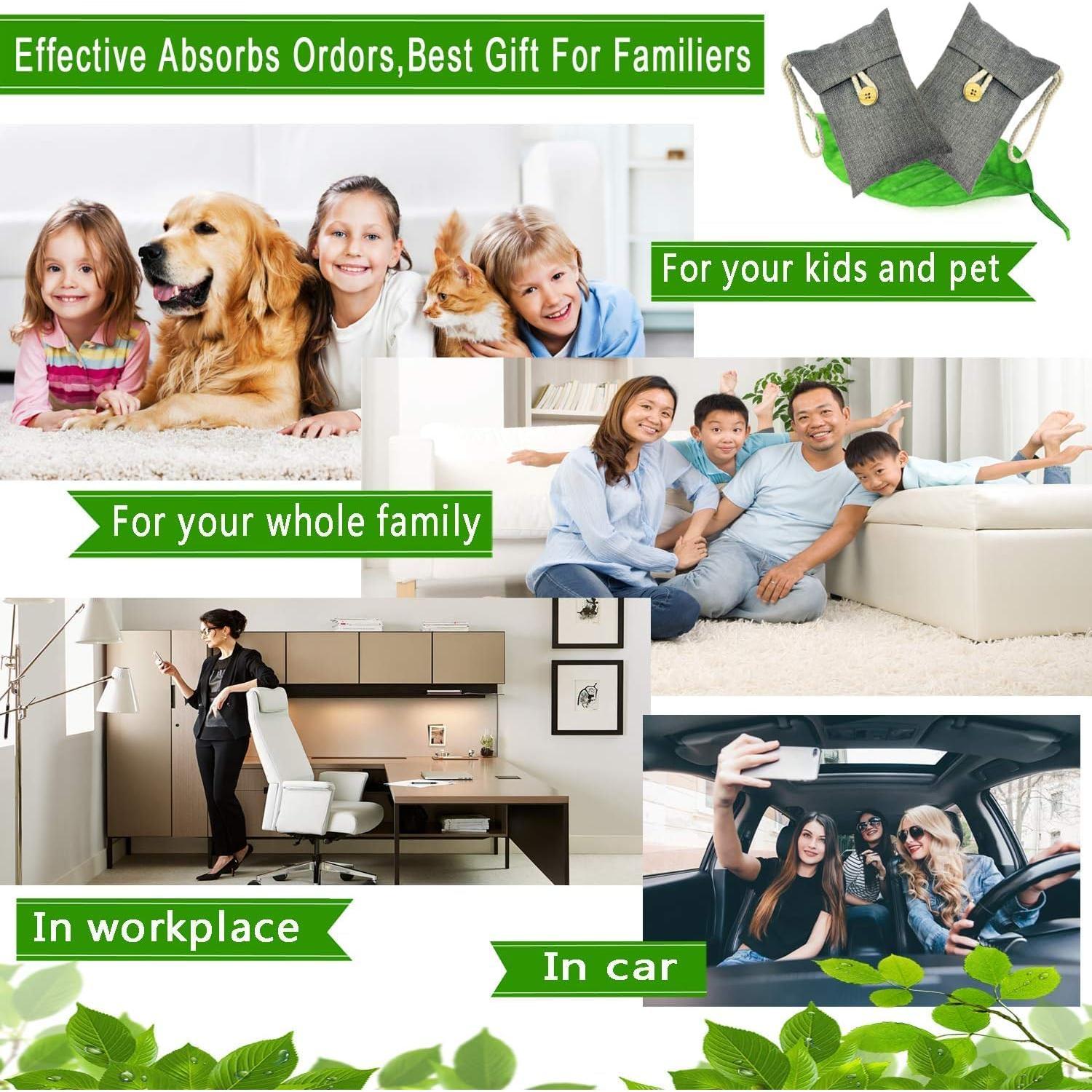 Bolsas de Carbón Activado de Bambú Kaidezhuye 15 Paquetes 100g