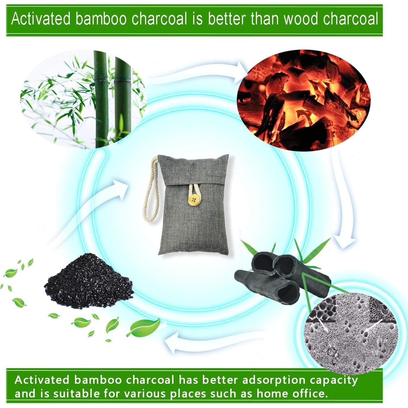 Bolsas de Carbón Activado de Bambú Kaidezhuye 15 Paquetes 100g