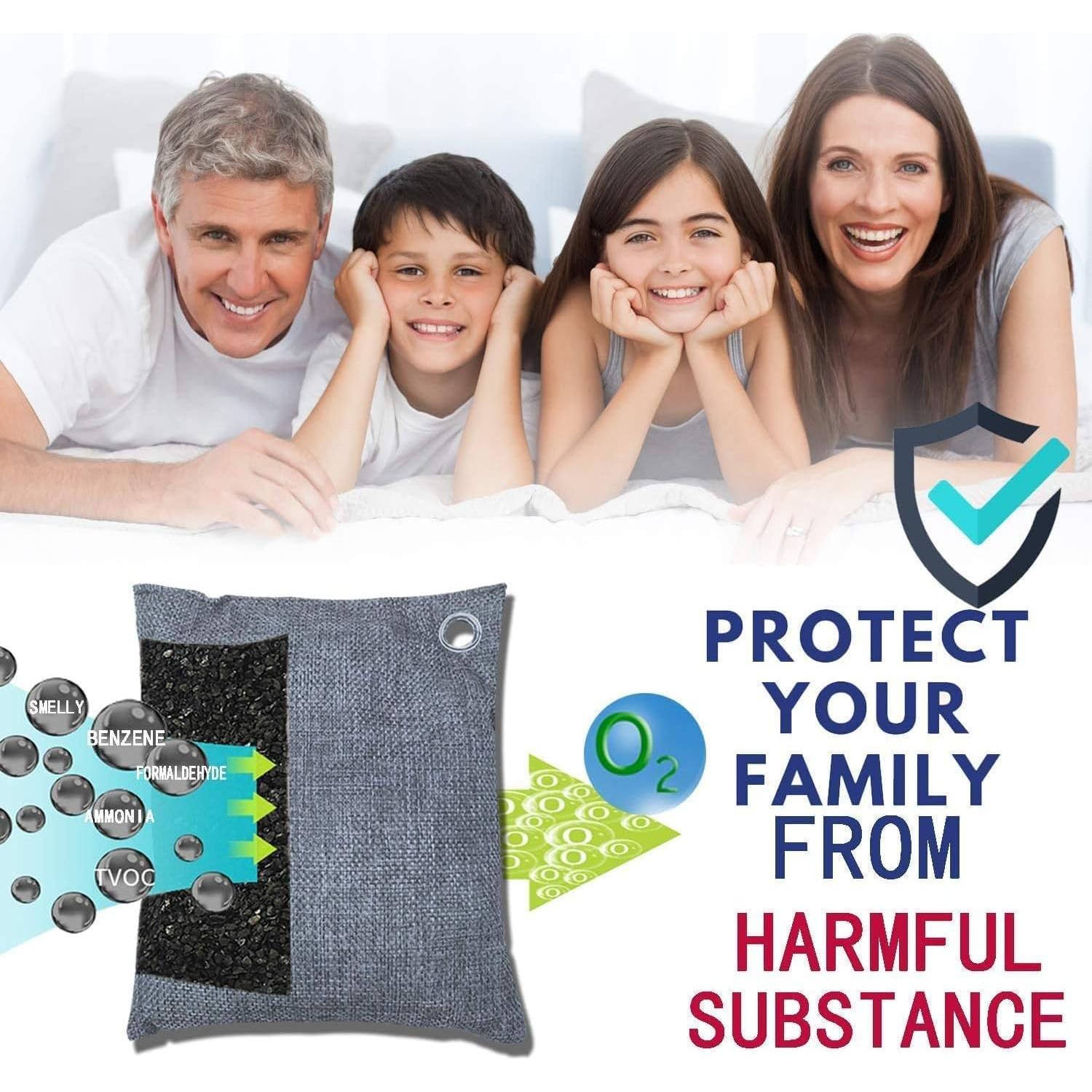 Bolsas de Carbón Activado de Bambú Kaidezhuye 15 Paquetes 100g