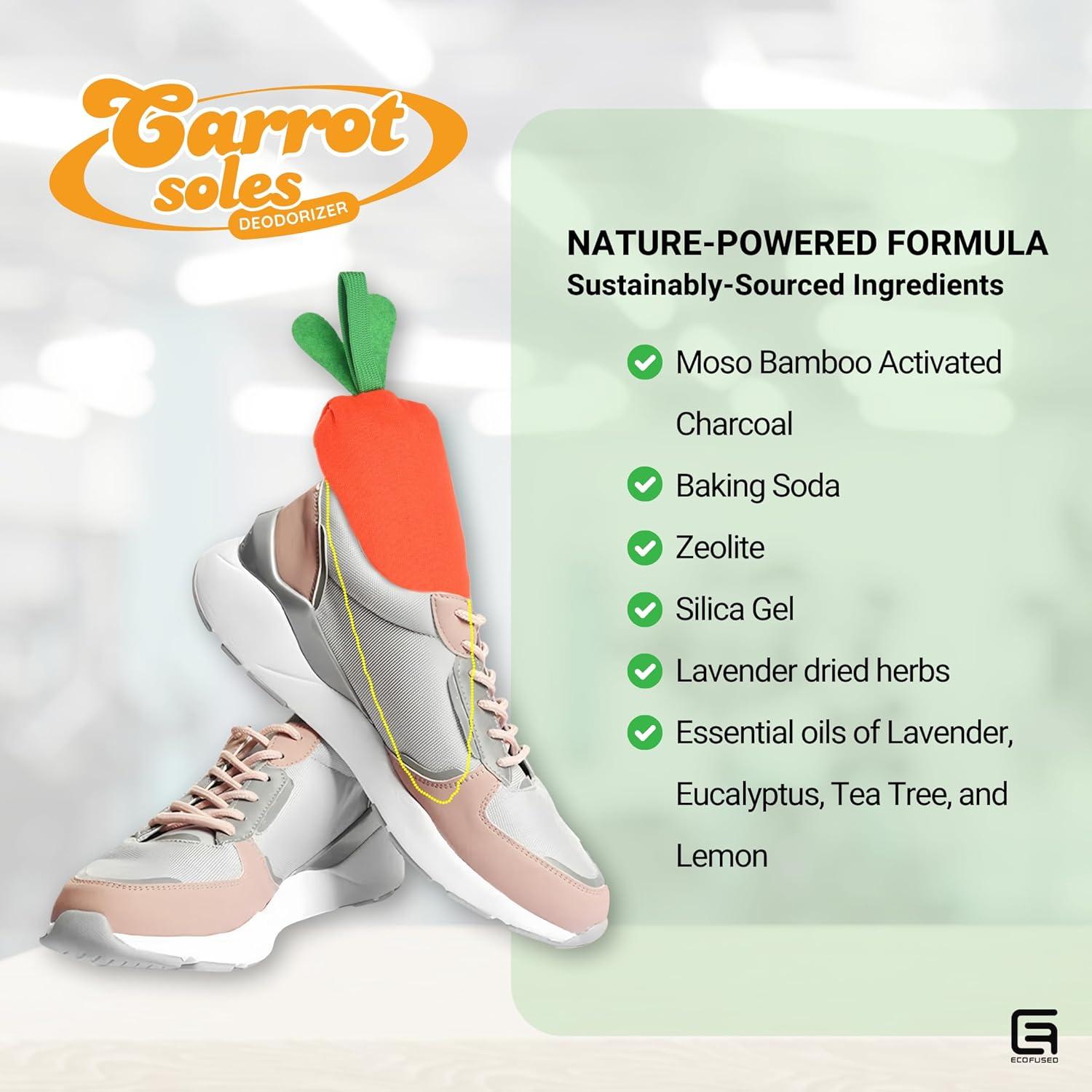 Desodorante para zapatos Carrotsoles 2 Pack Carbón Activado