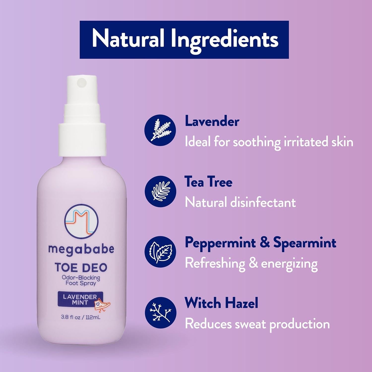 Desodorante para Pies Megababe Toe Deo 113 ml Sin Aluminio