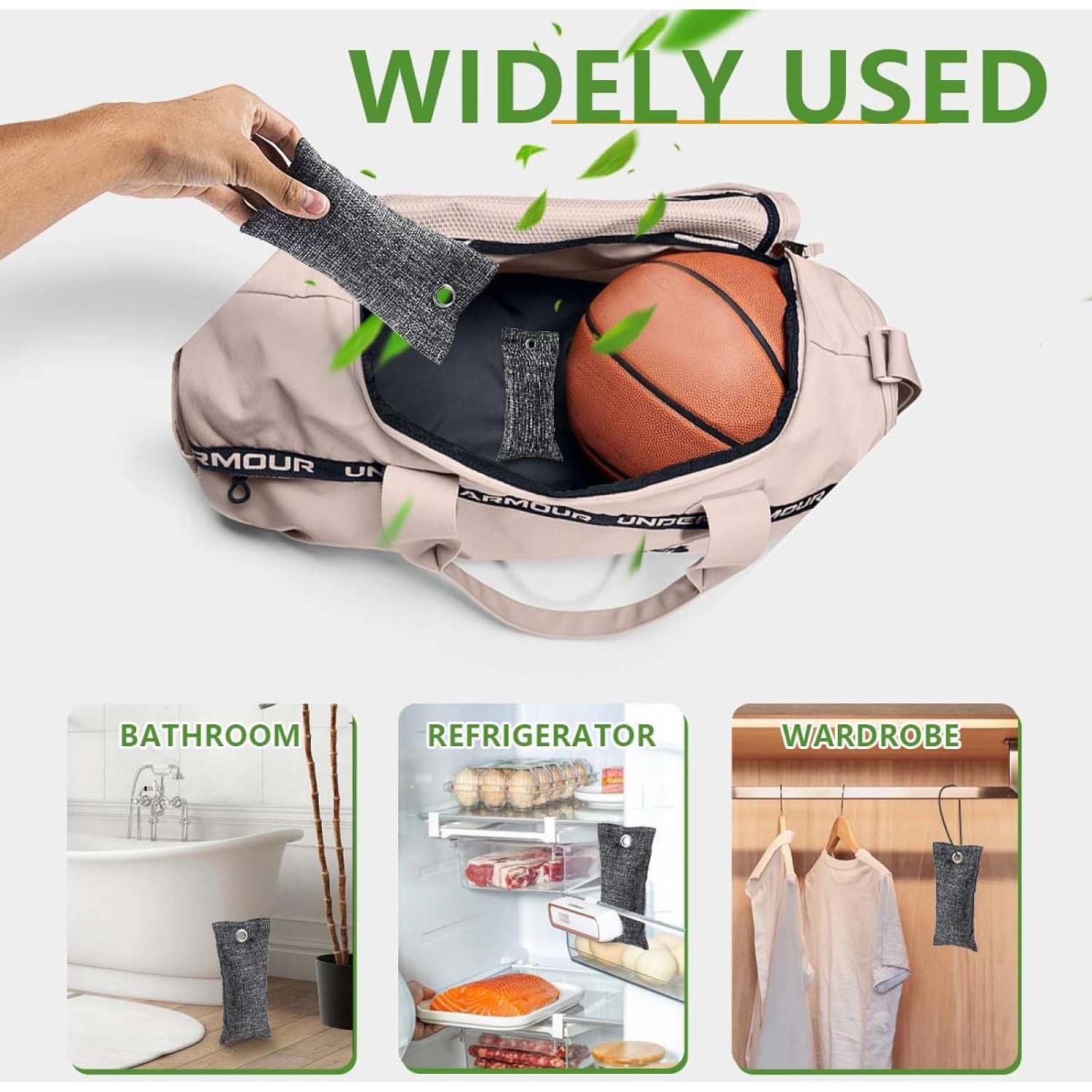 8 Bolsas Purificadoras de Aire WSSROGY Carbón Activado 60g