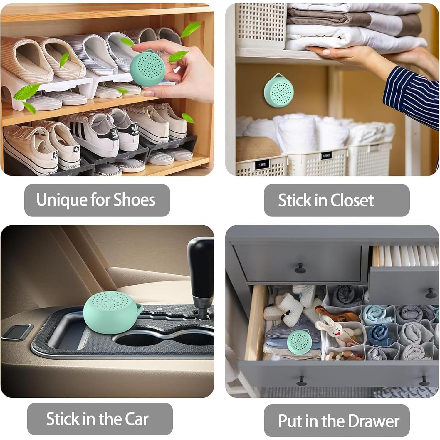 Desodorante de Nevera y Zapatos Alcalino QWS - 8 Piezas