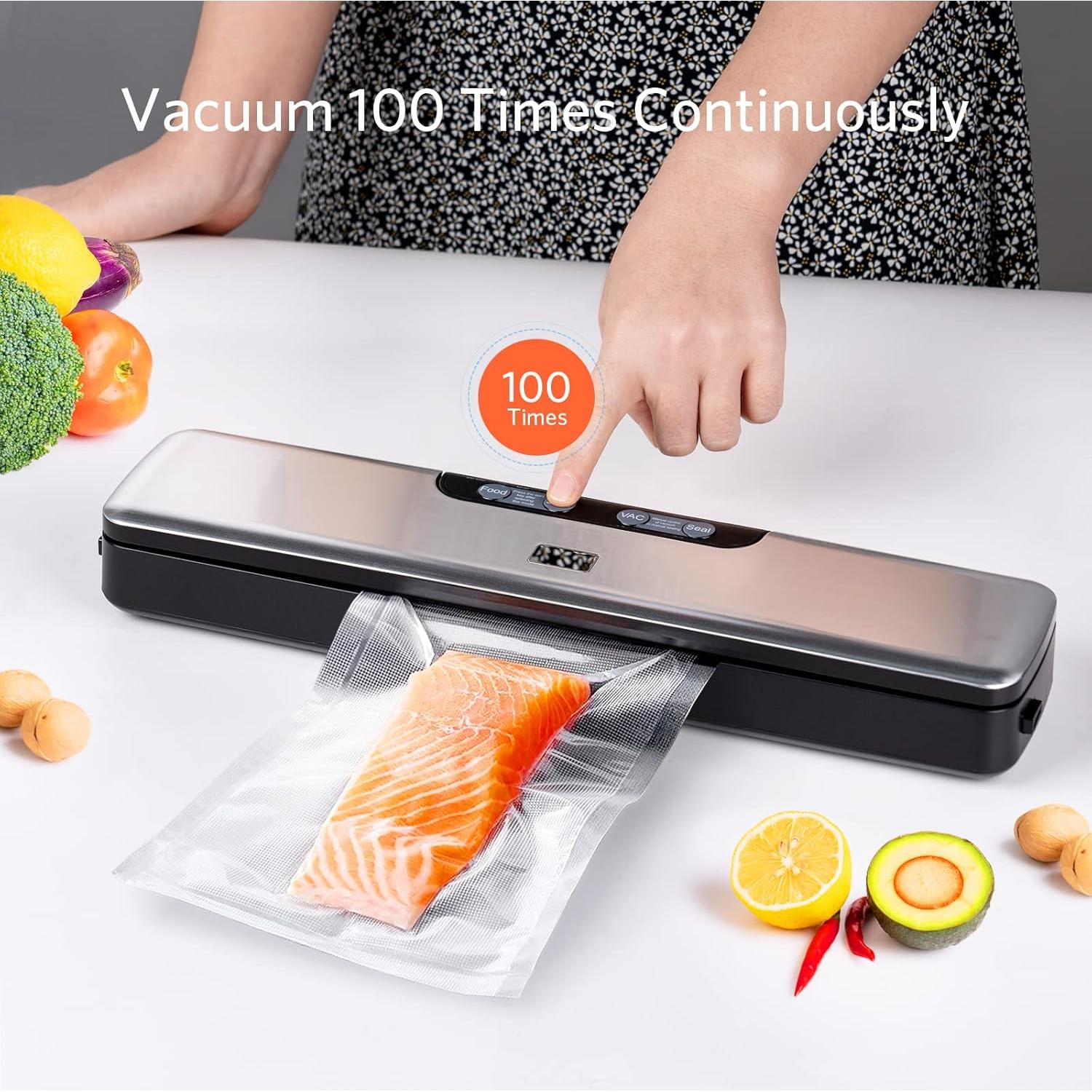 Selladora al Vacío BEYUAM BTAP15 5 en 1 con 15 Bolsas