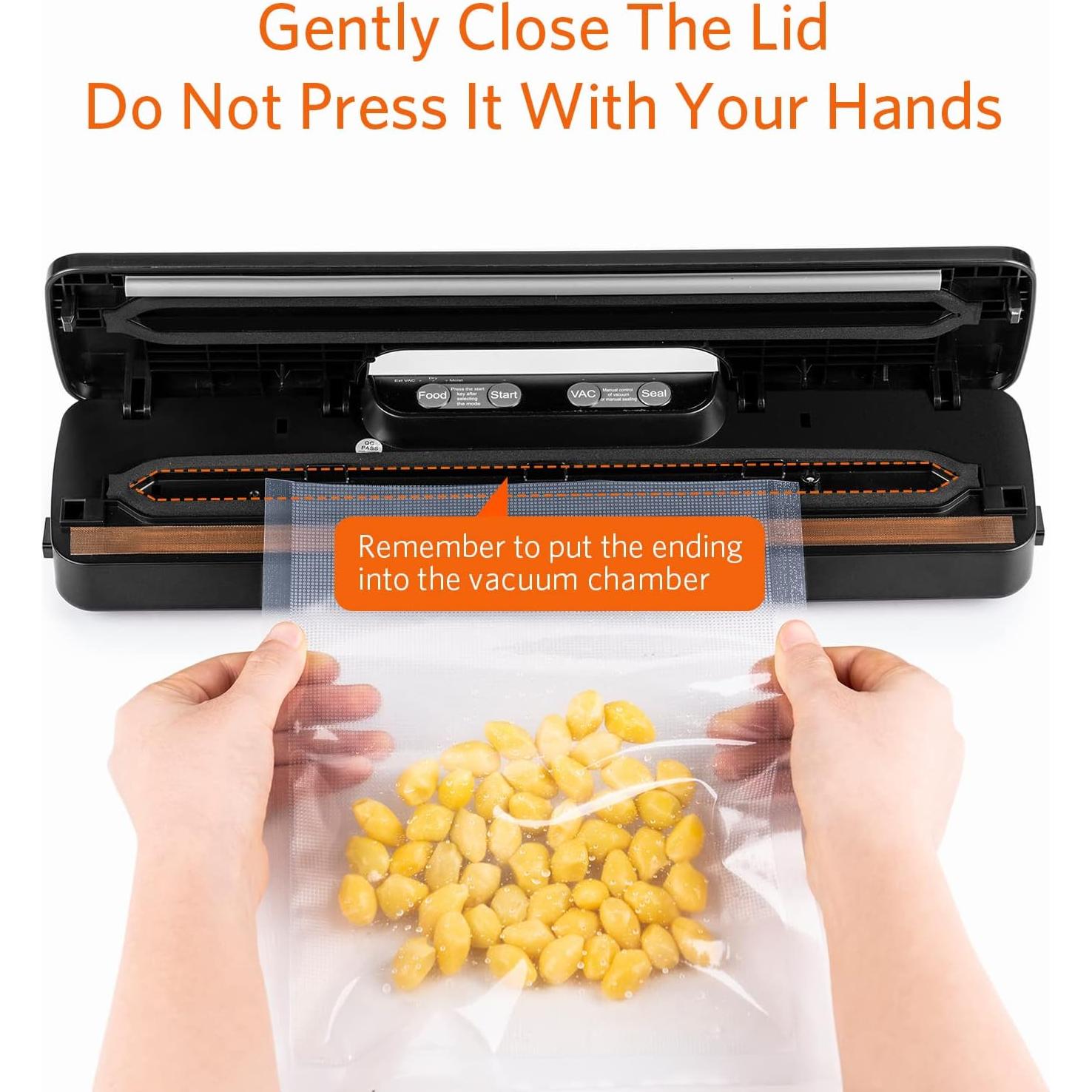 Selladora al Vacío BEYUAM BTAP15 5 en 1 con 15 Bolsas