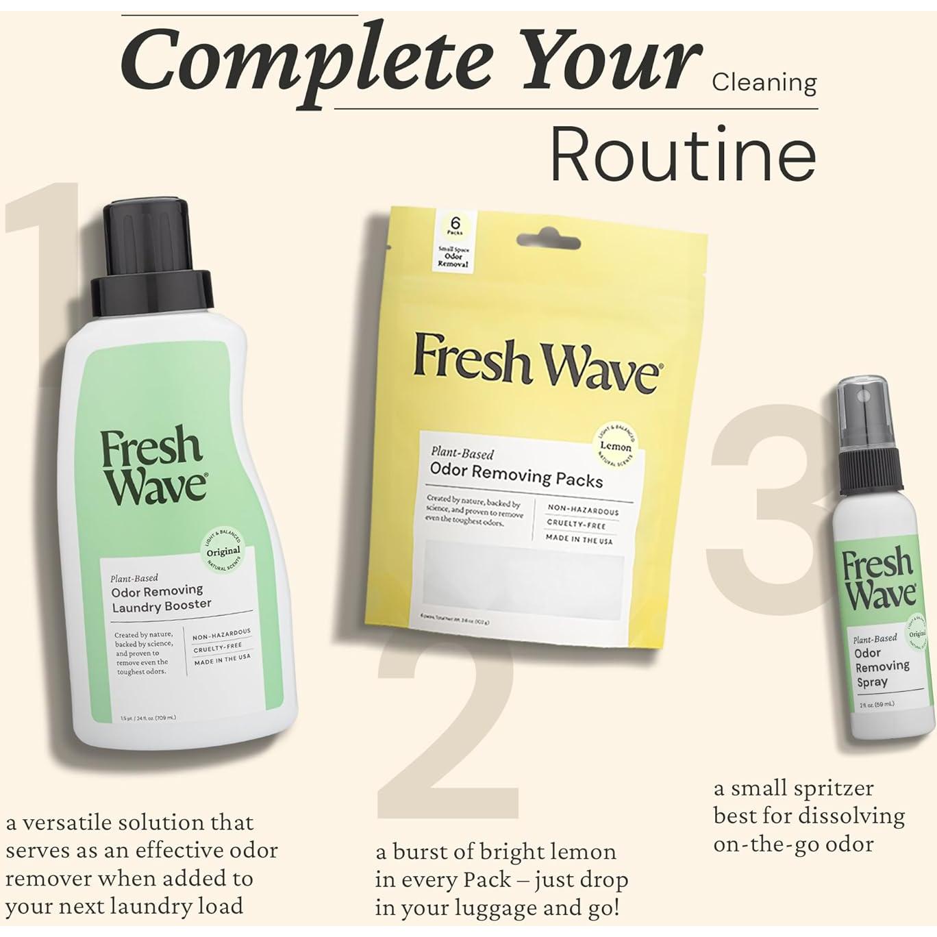 Fresh Wave Spray Eliminador de Olores 2 oz Viaje (Paquete de 2)