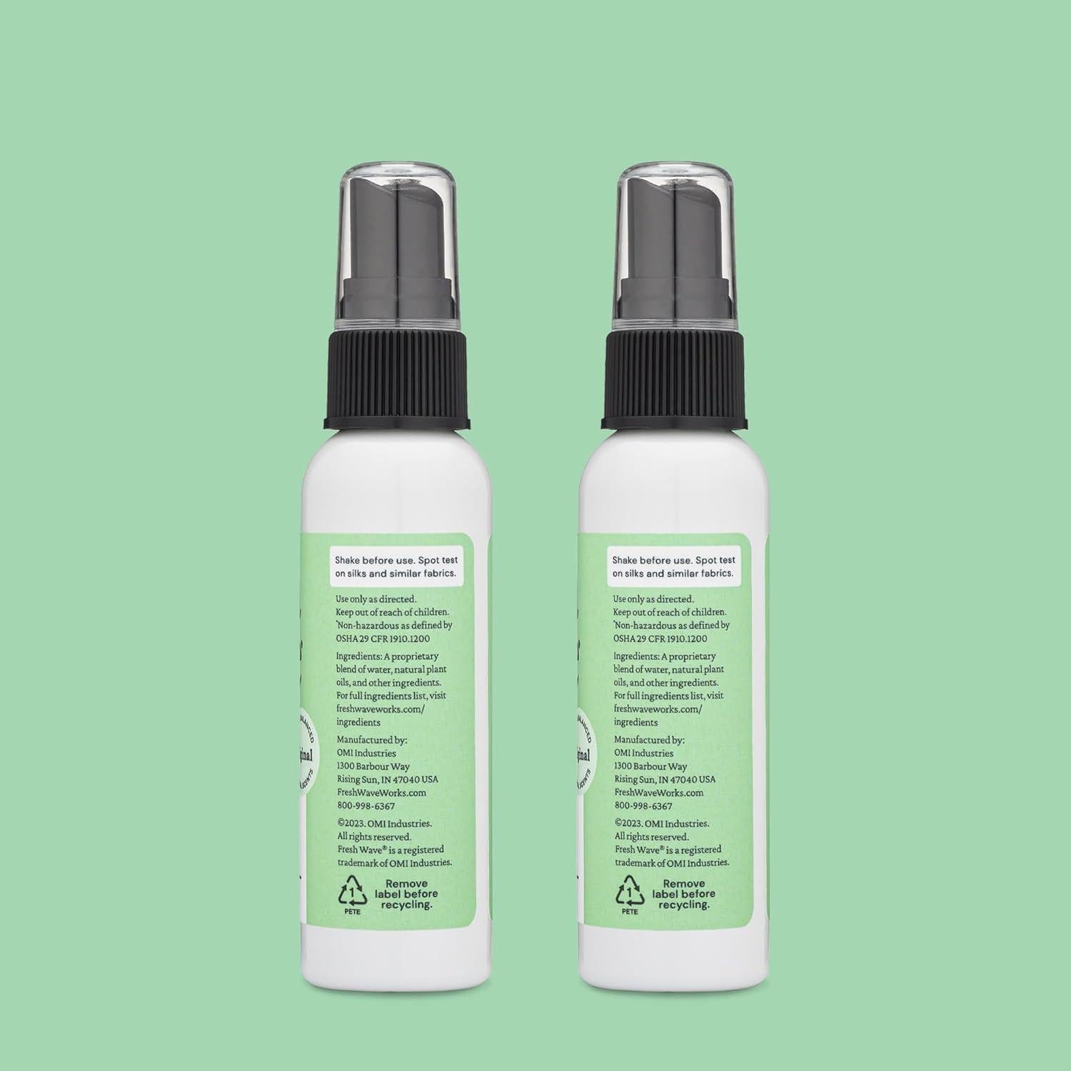 Fresh Wave Spray Eliminador de Olores 2 oz Viaje (Paquete de 2)