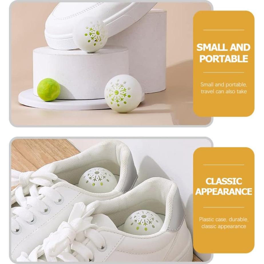 18 Bolas Desodorantes BESPORTBLE 4 cm para Zapatillas y Armarios