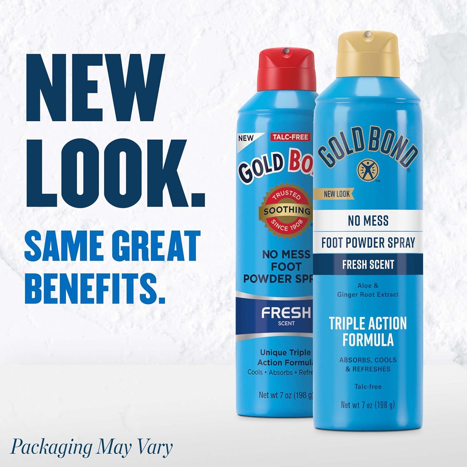 Gold Bond Spray de Polvo para Pies Sin Talco 198 g Aroma Fresco