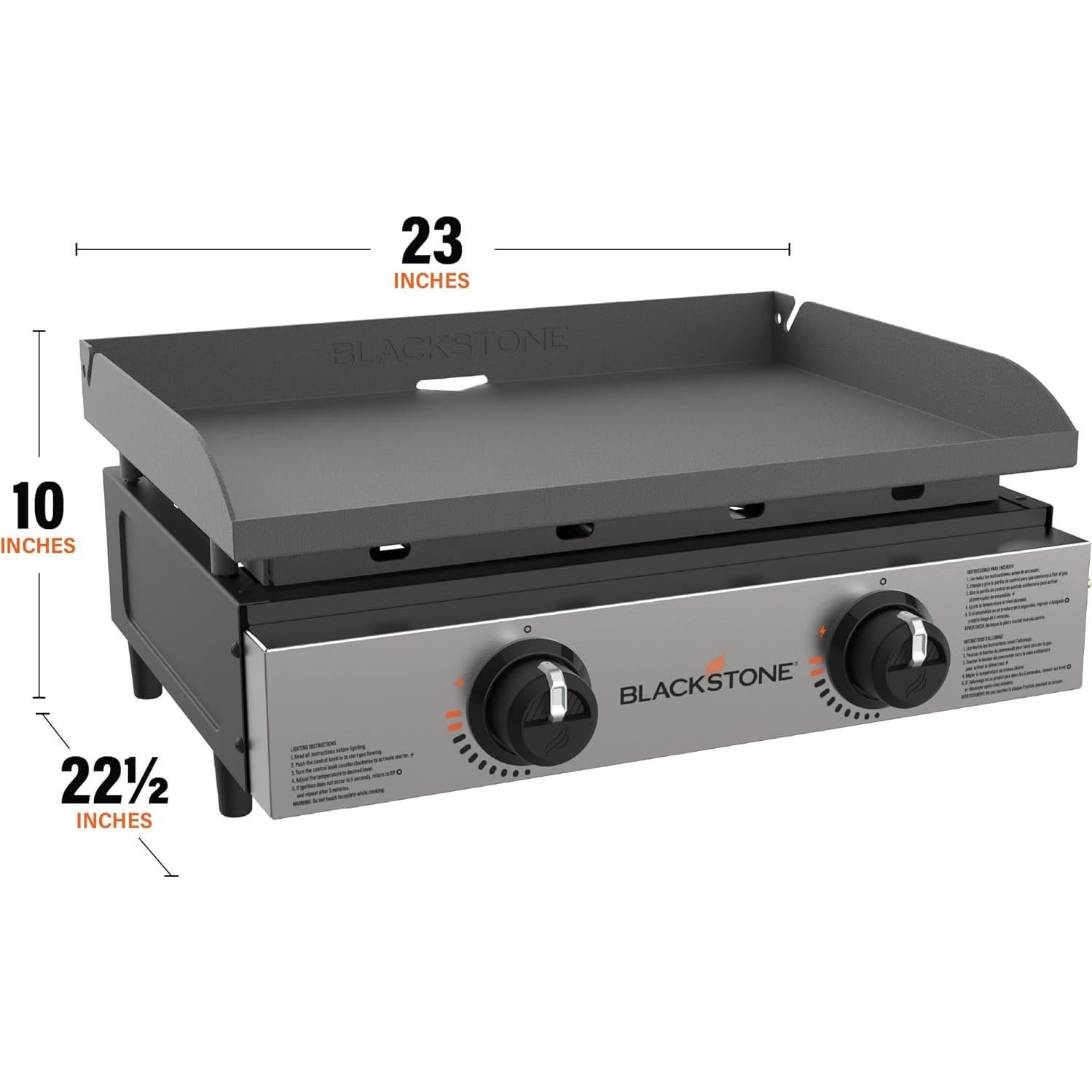 Plancha de Mesa Blackstone 1666 22" Portátil Acero Inoxidable