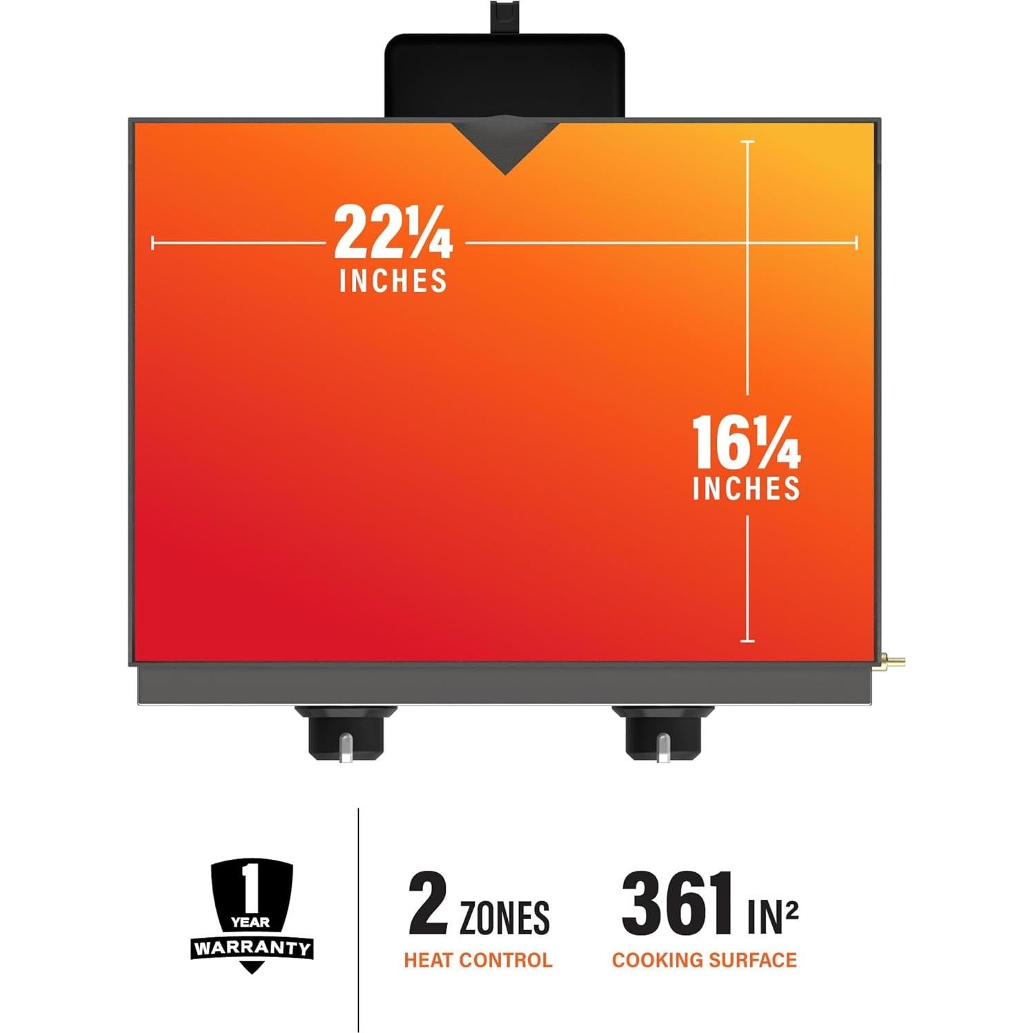 Plancha de Mesa Blackstone 1666 22" Portátil Acero Inoxidable