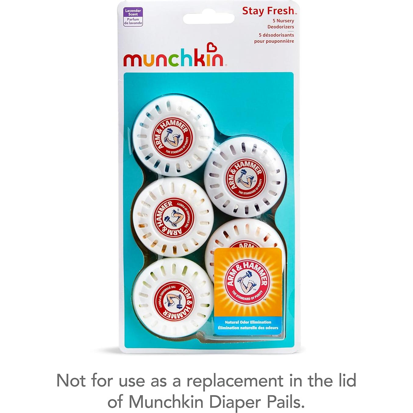 Ambientadores de Guardería Munchkin Arm & Hammer, 5 Discos