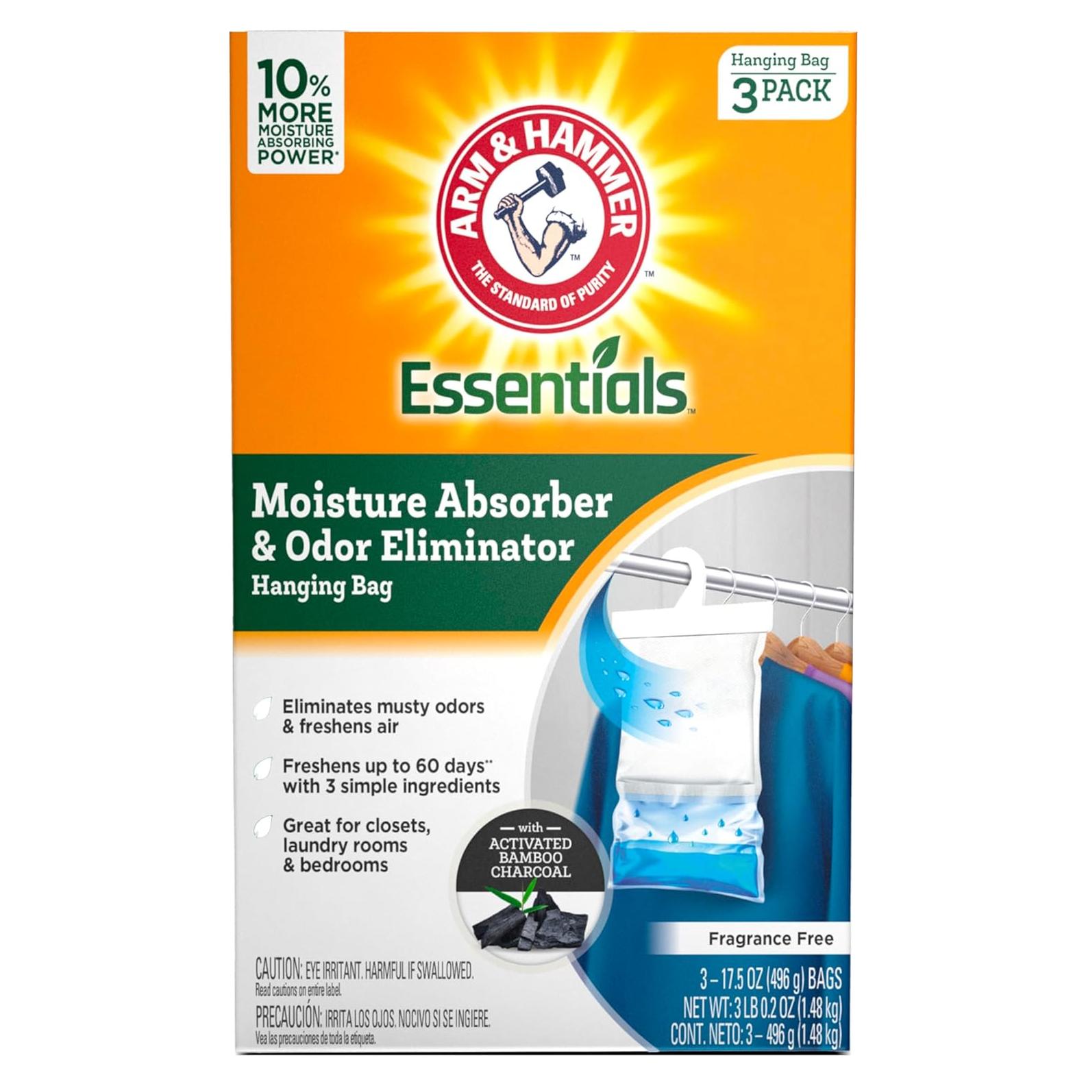 Absorbente de Humedad Colgante Arm & Hammer Essentials 3 Pzas