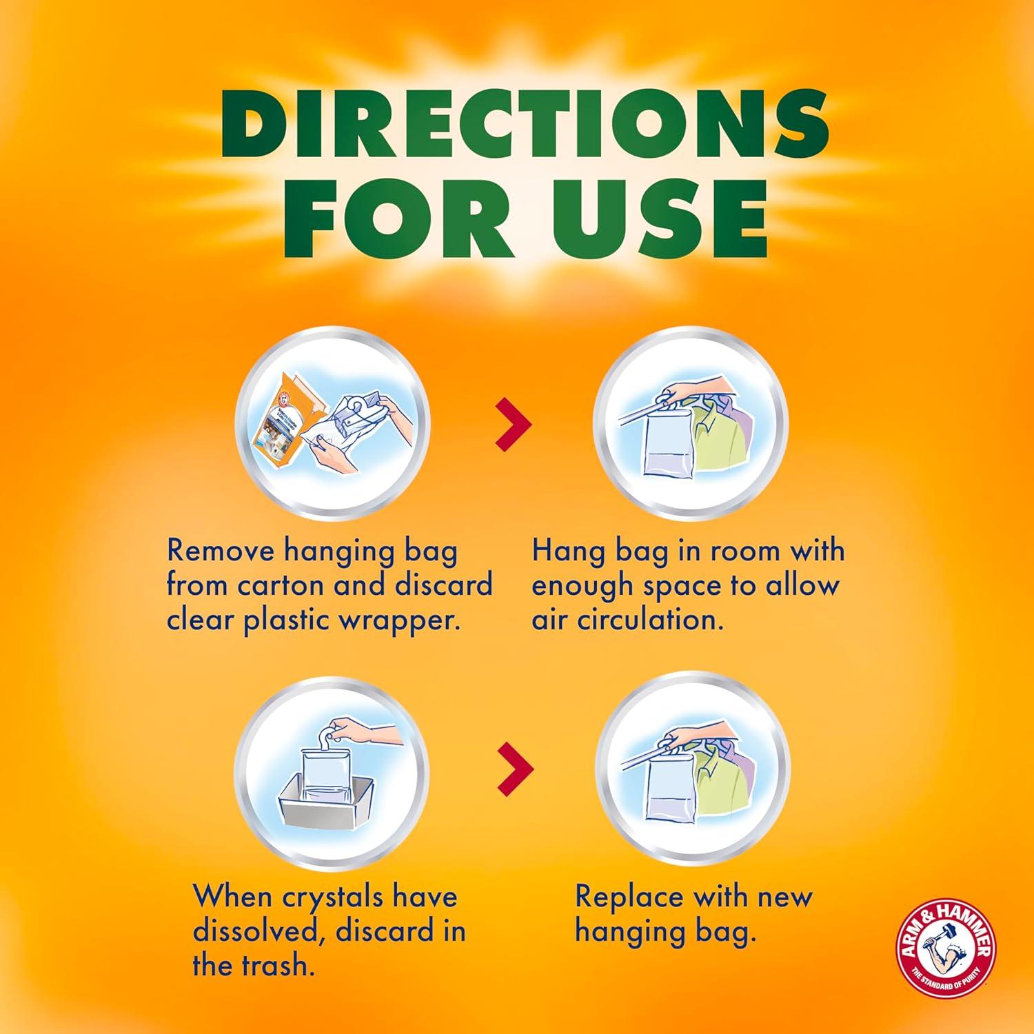 Absorbente de Humedad Colgante Arm & Hammer Essentials 3 Pzas