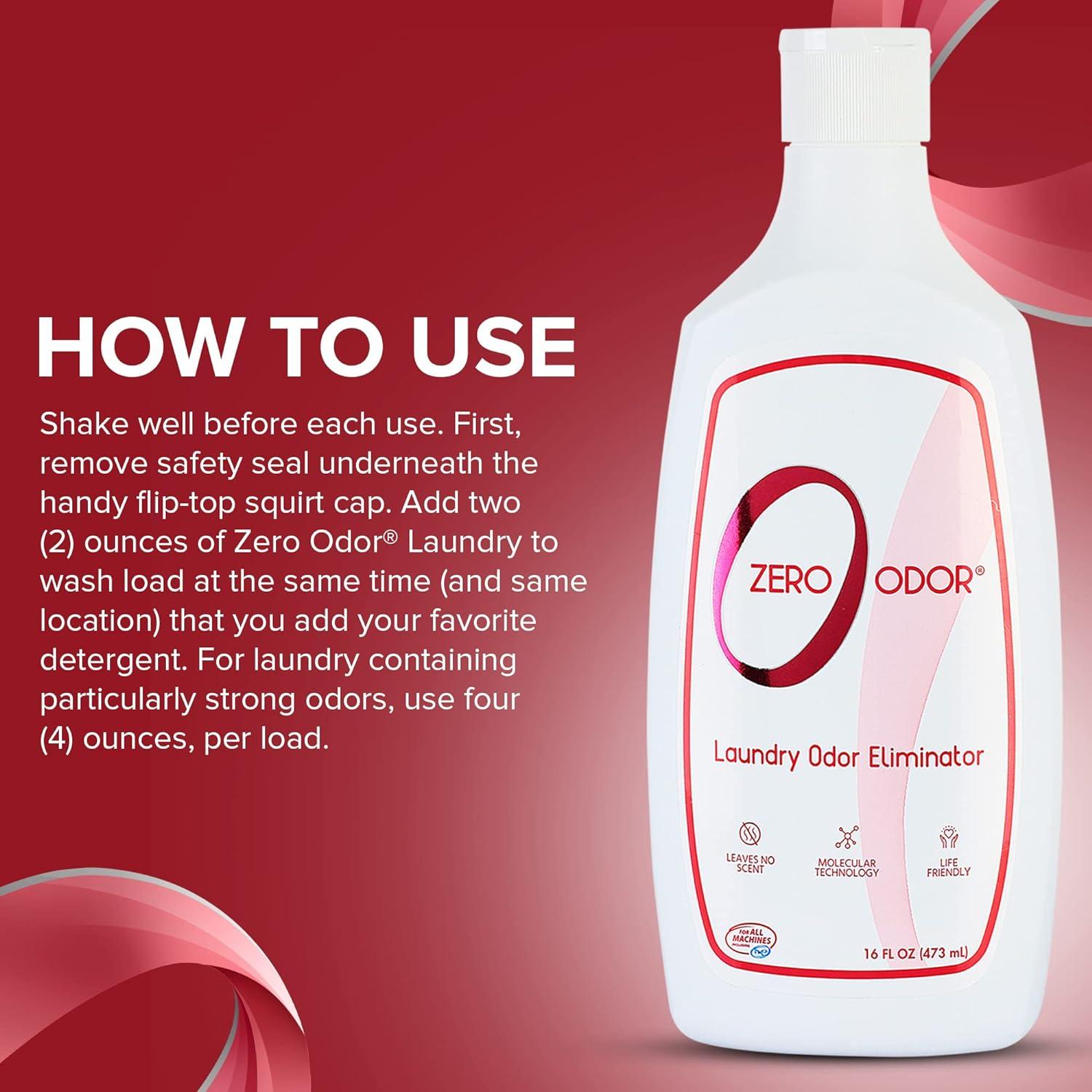 Zero Odor Eliminador de Olores para Lavandería 473 ml