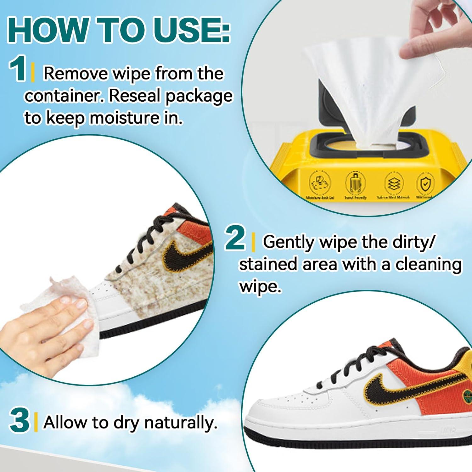 Toallitas limpiadoras para zapatillas Balldanlu 30 piezas