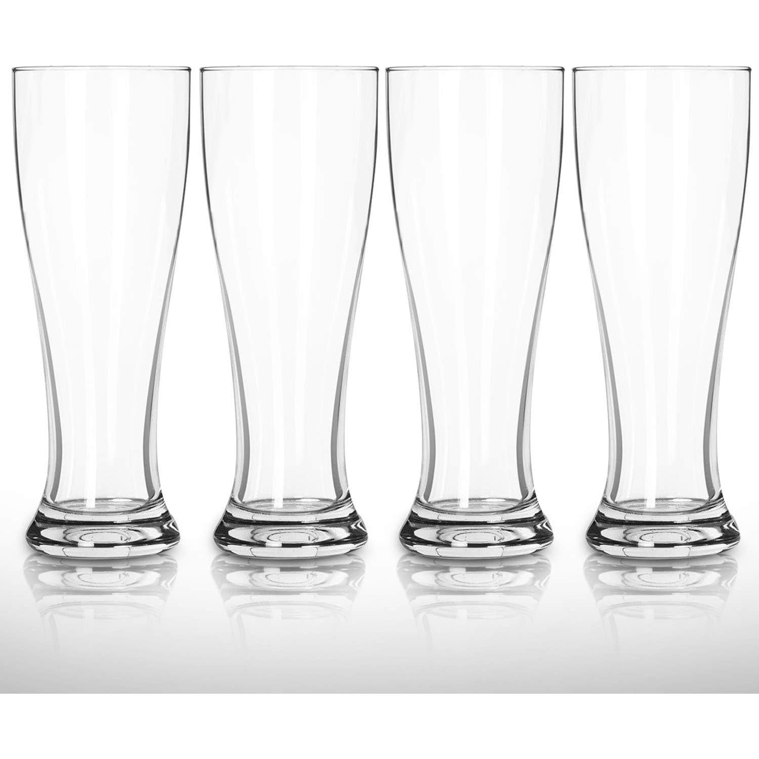 Vasos de Cerveza Pilsner DU VINO - Paquete de 4, 473 ml