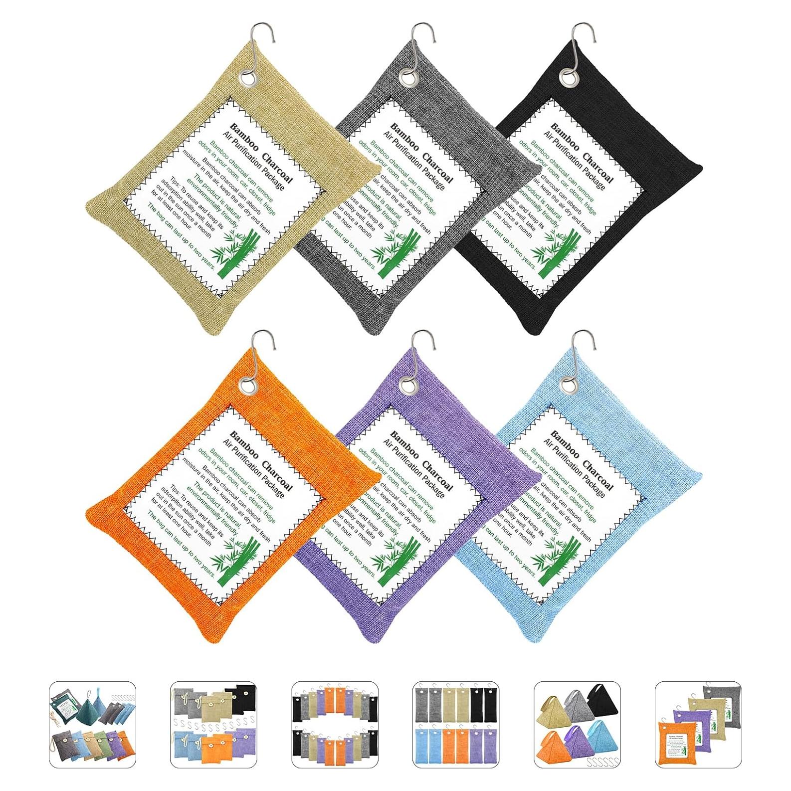 Bolsas Purificadoras de Aire MYBMHTNB 6 Paquete x 200g Carbón Bambú