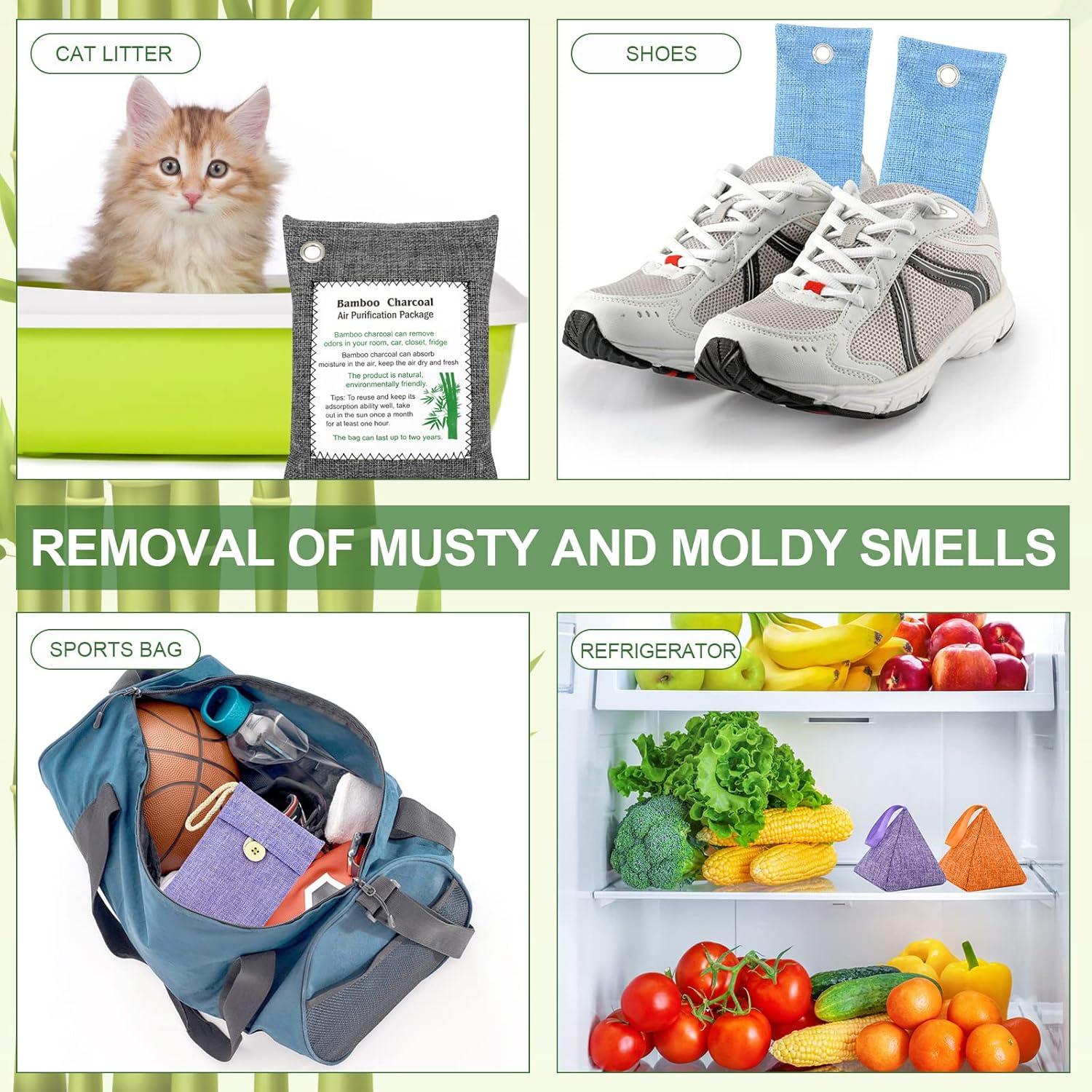 Bolsas Purificadoras de Aire MYBMHTNB 6 Paquete x 200g Carbón Bambú