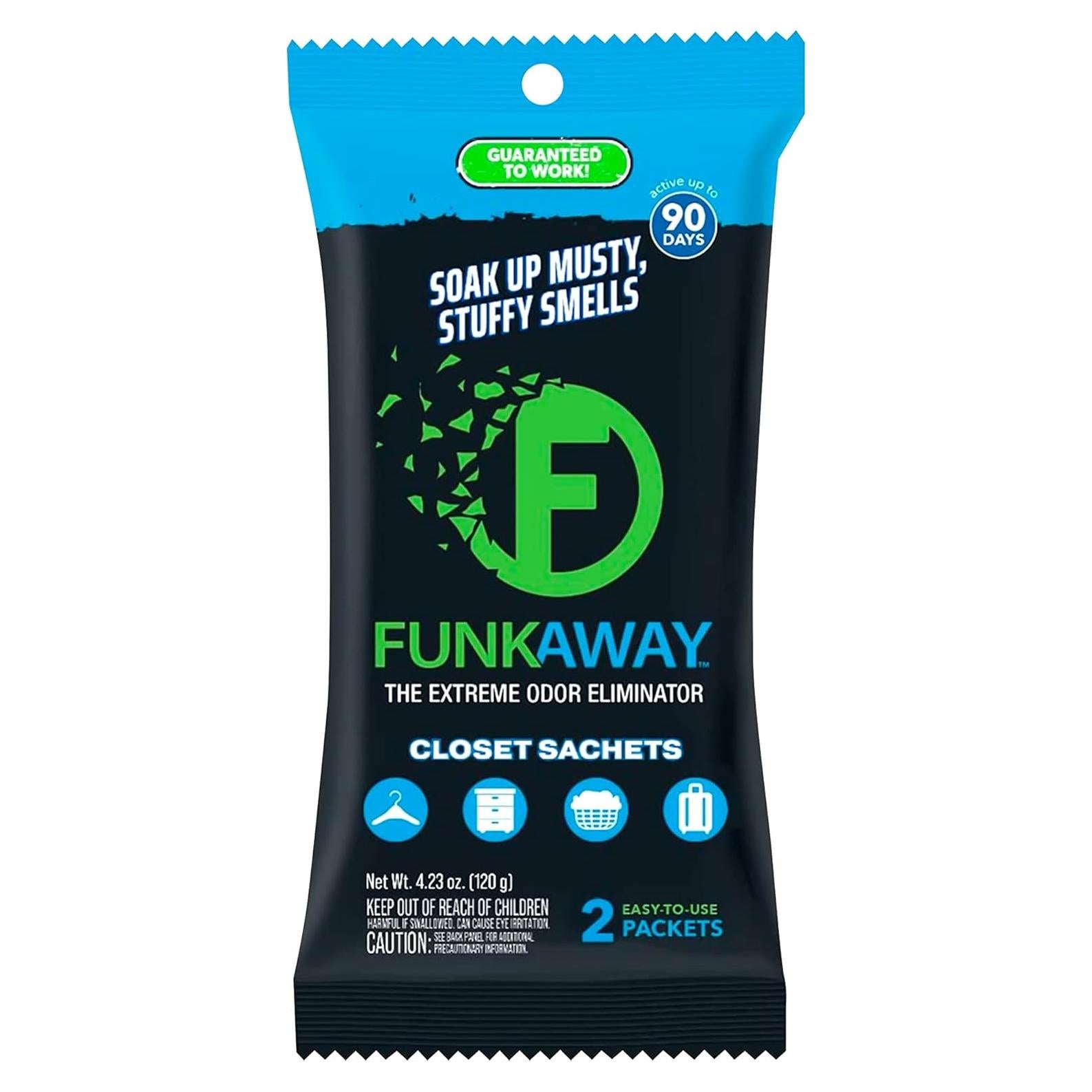 FunkAway Eliminador de Olores Sachet 110g para Closet