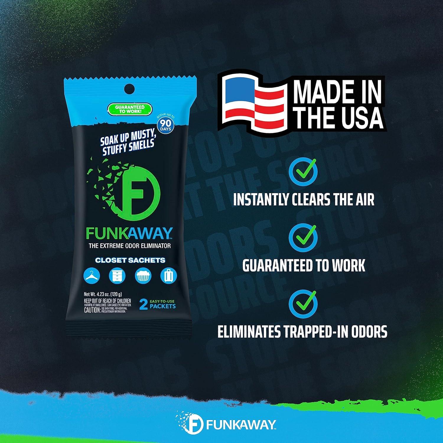 FunkAway Eliminador de Olores Sachet 110g para Closet