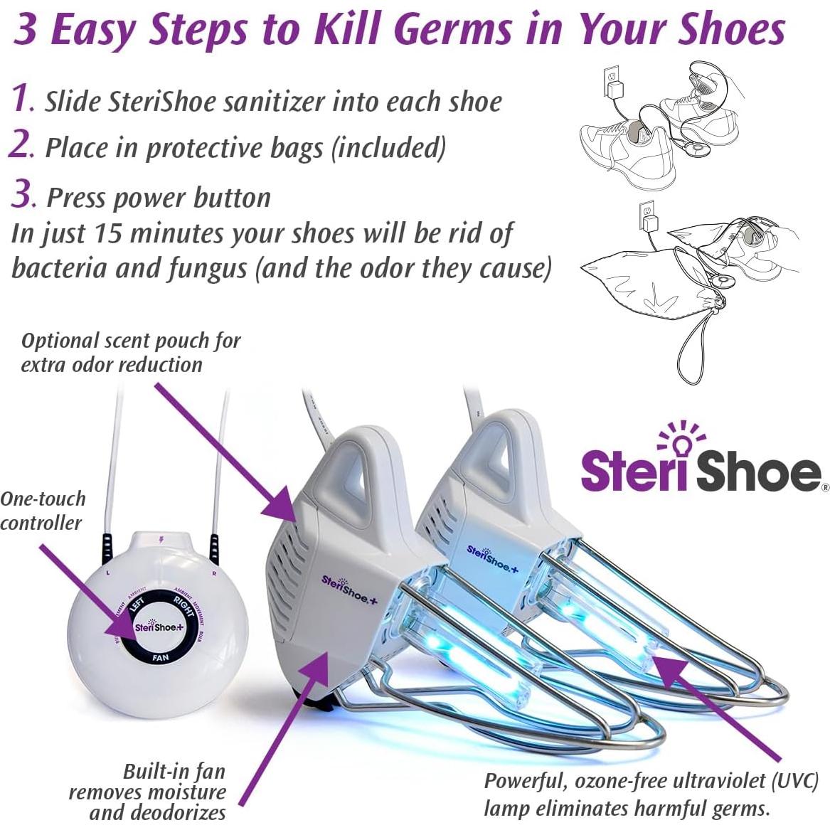 Desinfectante UV SteriShoe para Zapatos - Esterilizador 320cm
