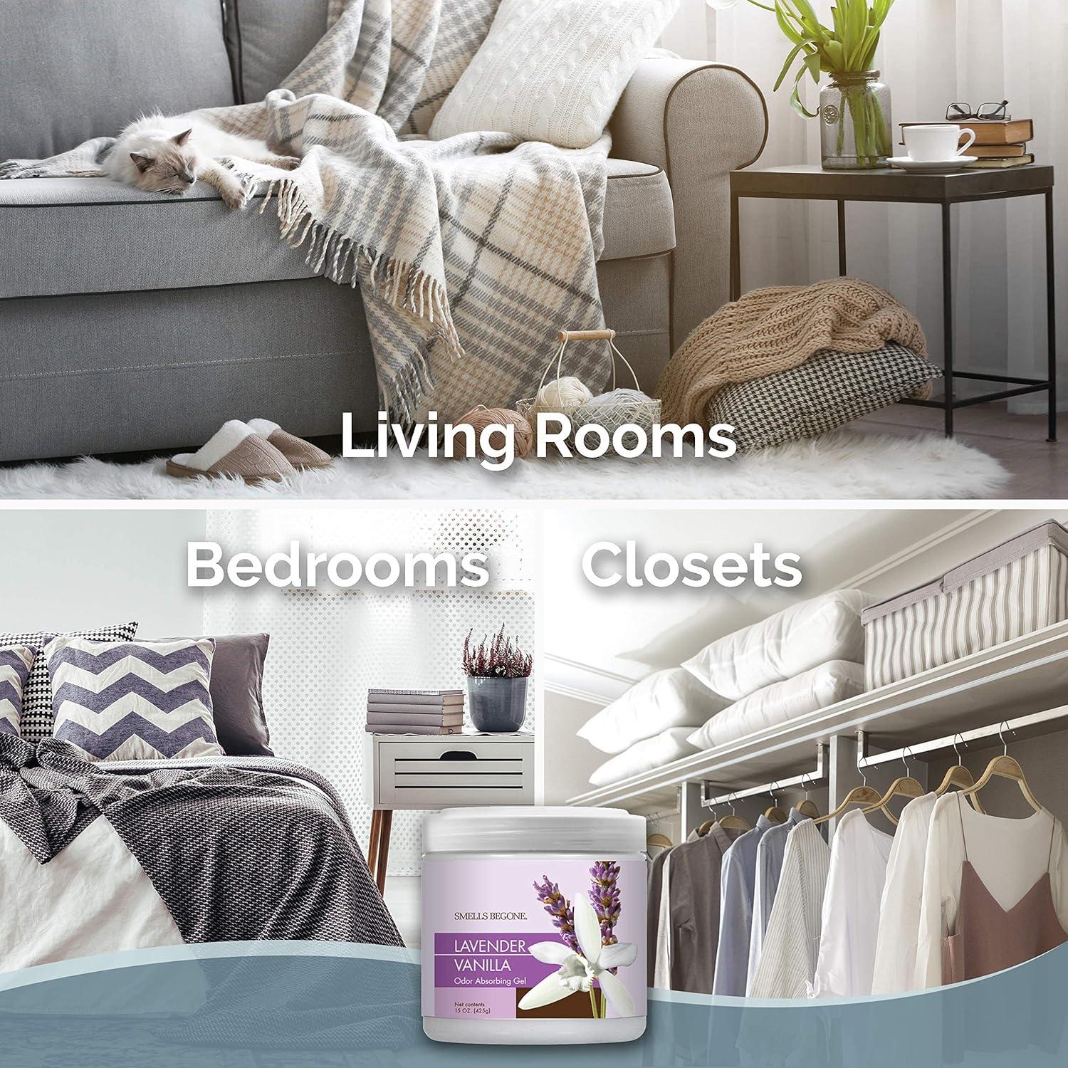 Gel Absorbente de Olores Smells Begone 425g Lavanda Vainilla