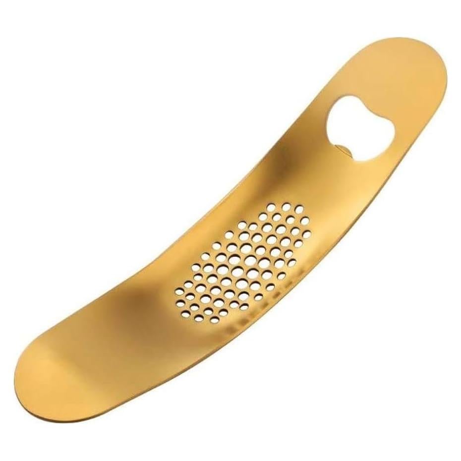 Prensa de Ajo Dorada Wild Peace - Acero Inoxidable 81g