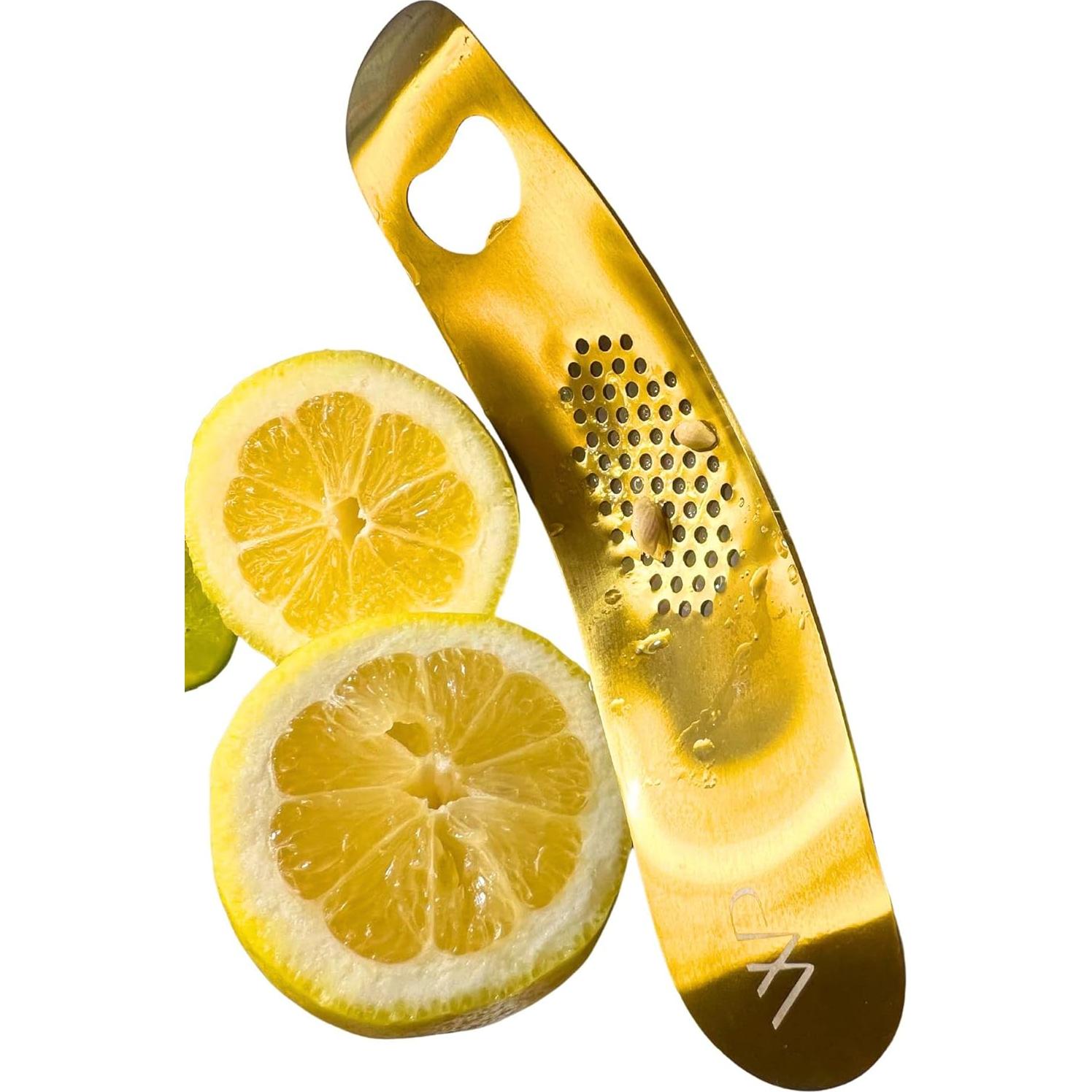 Prensa de Ajo Dorada Wild Peace - Acero Inoxidable 81g