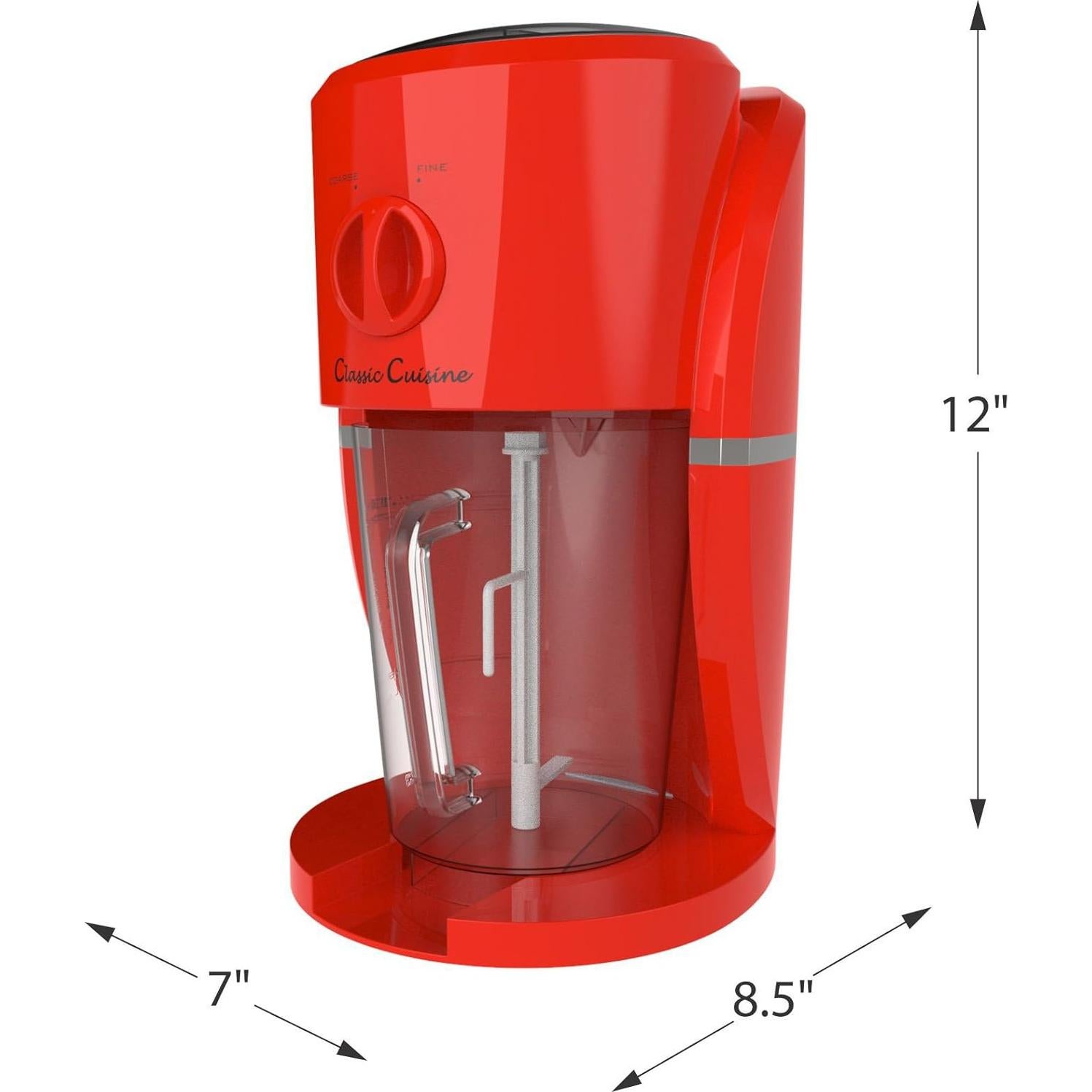 Máquina de Bebidas Congeladas Classic Cuisine 1.1L Rojo