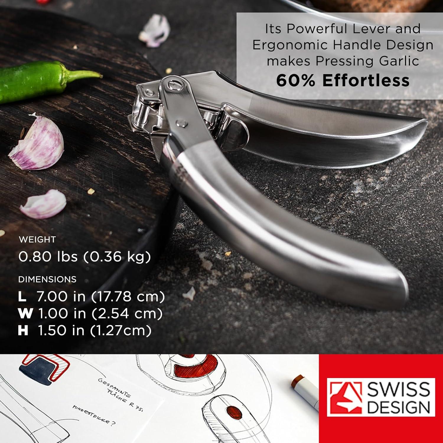 Prensa de Ajo Kuhn Rikon Epicurean Acero Inoxidable 16,5 cm