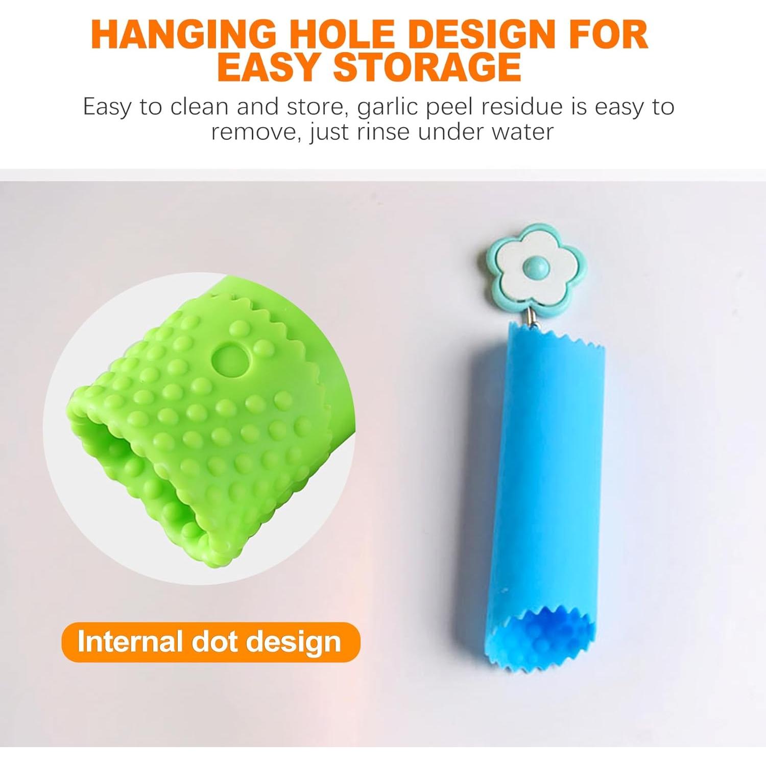 CoguZed Pelador de Ajo de Silicona 3 Piezas Fácil Limpieza