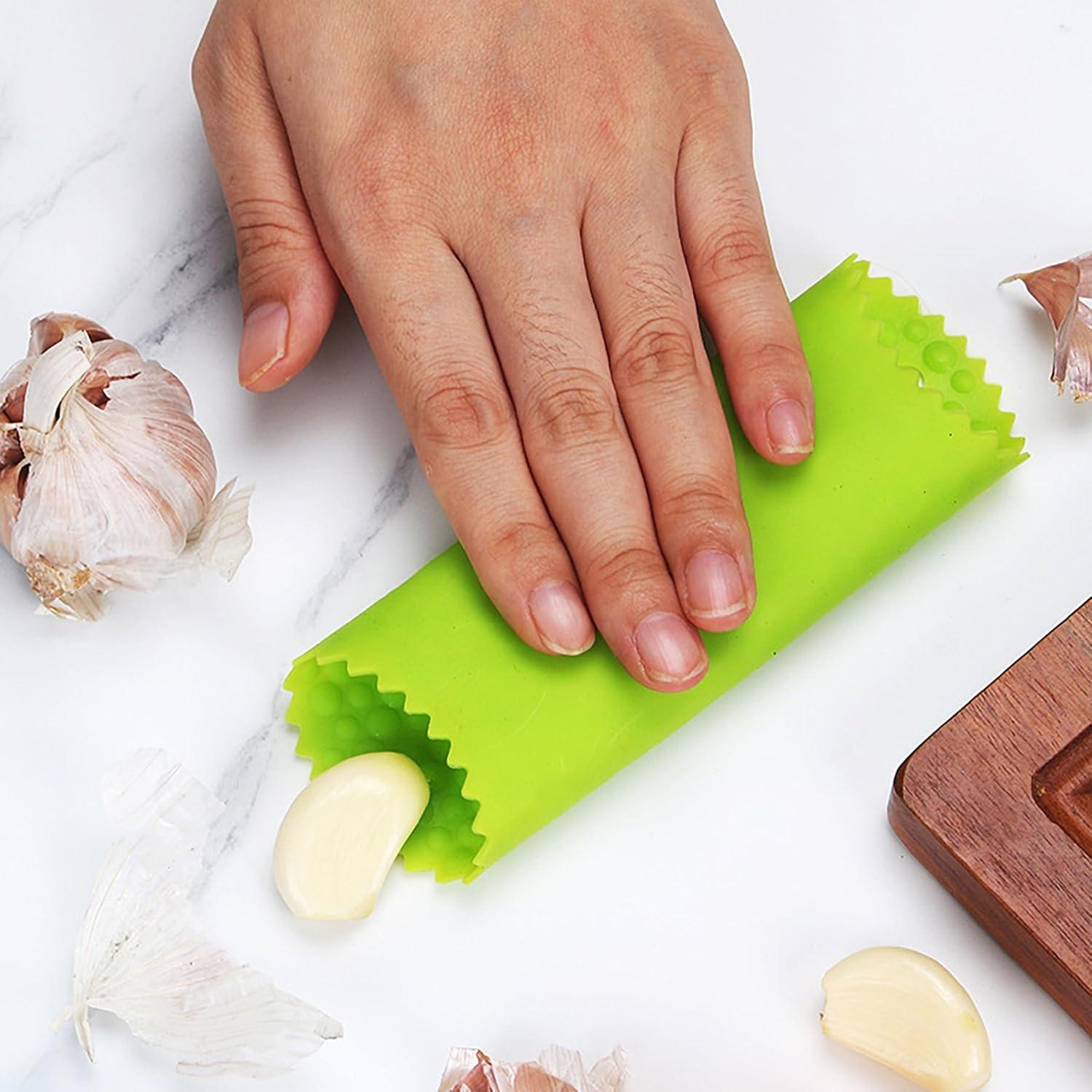 CoguZed Pelador de Ajo de Silicona 3 Piezas Fácil Limpieza