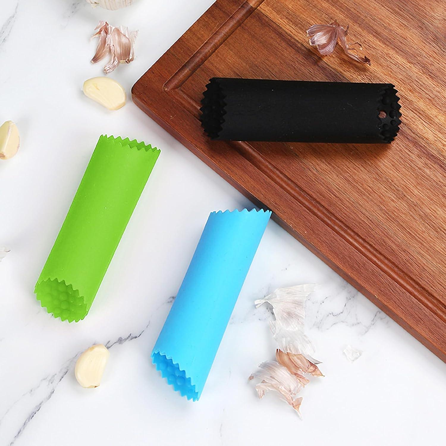 CoguZed Pelador de Ajo de Silicona 3 Piezas Fácil Limpieza